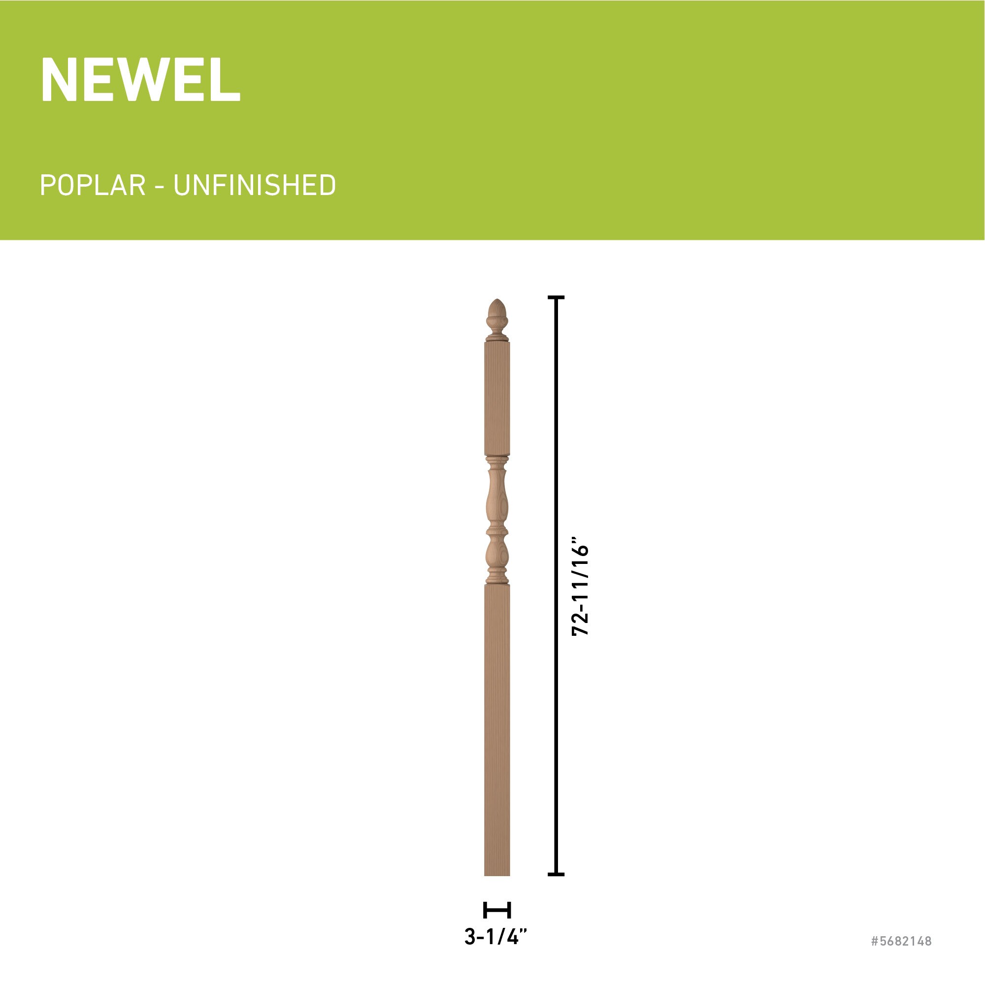 L.J. Smith Stair Systems LJP-3946-P Interior-Stairpart-Newel-Posts - View #3
