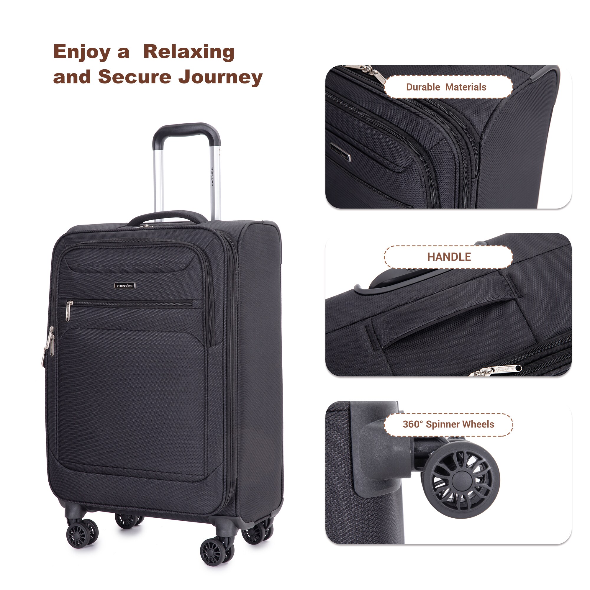 SINOFURN SYD9400002BK Luggage-And-Luggage-Sets - View #7