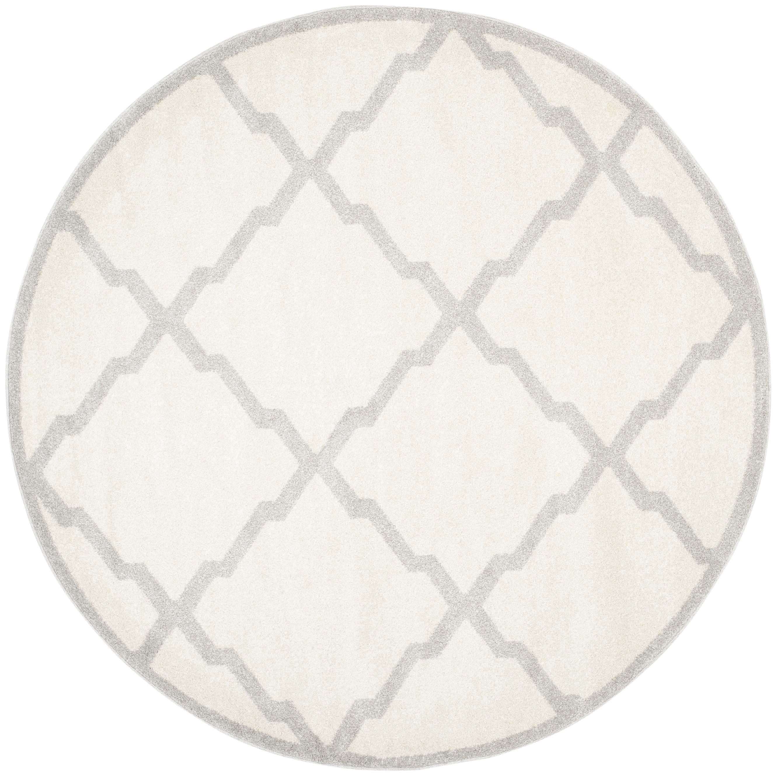 Safavieh AMT421F-7R Amherst Lowell 7 x 7 (ft) Loomed Synthetic Beige/Orange Round Indoor Trellis Farmhouse/Cottage Area rug