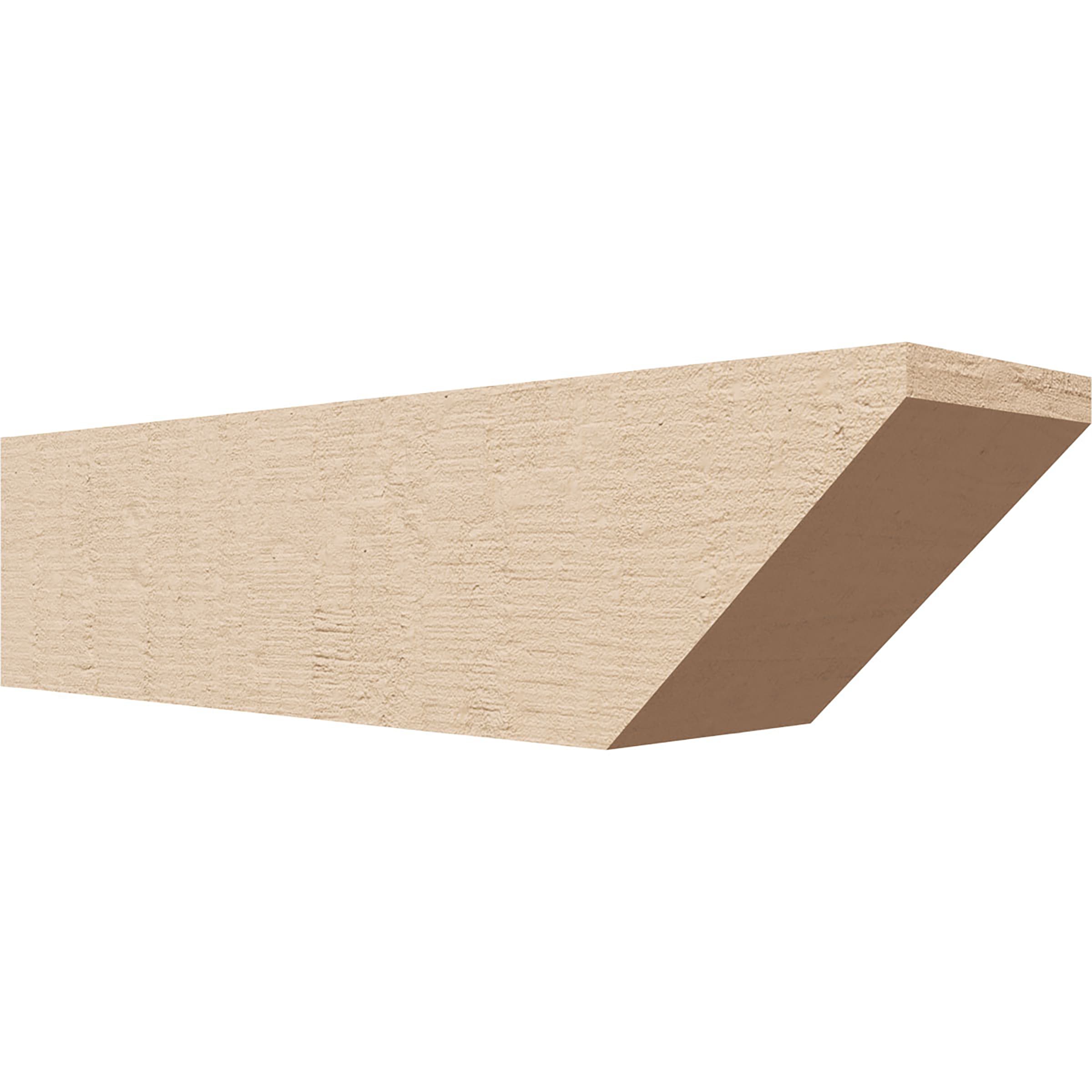 Ekena Millwork RFTU04X04X16CONRCPR Concord Woodgrain 4-in x 4-in x 16-in Brown Urethane Standard bracket