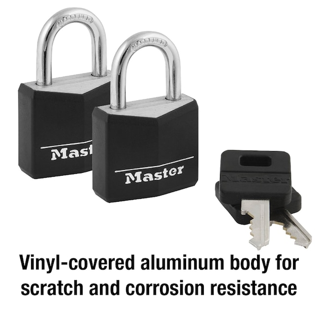 Master Lock 2-Pack 1.27-in Aluminum Keyed Padlock Master Lock 2-Pack 1.27-in Aluminum Keyed Padlock
