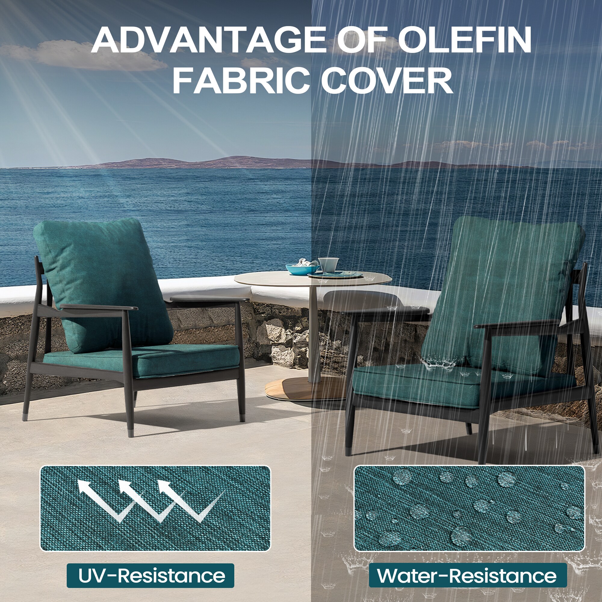 CloudFly CL-CU009MLC-1 Patio-Furniture-Cushions - View #5