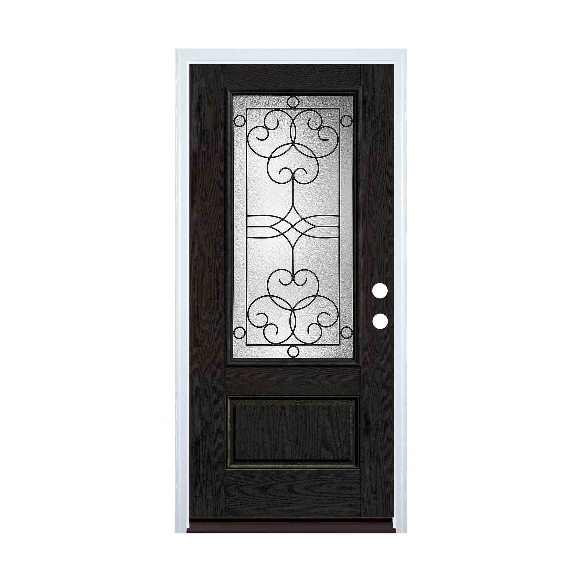 Therma-Tru Salinas 36-in x 80-in x 4-9/16-in Fiberglass Left-hand ...
