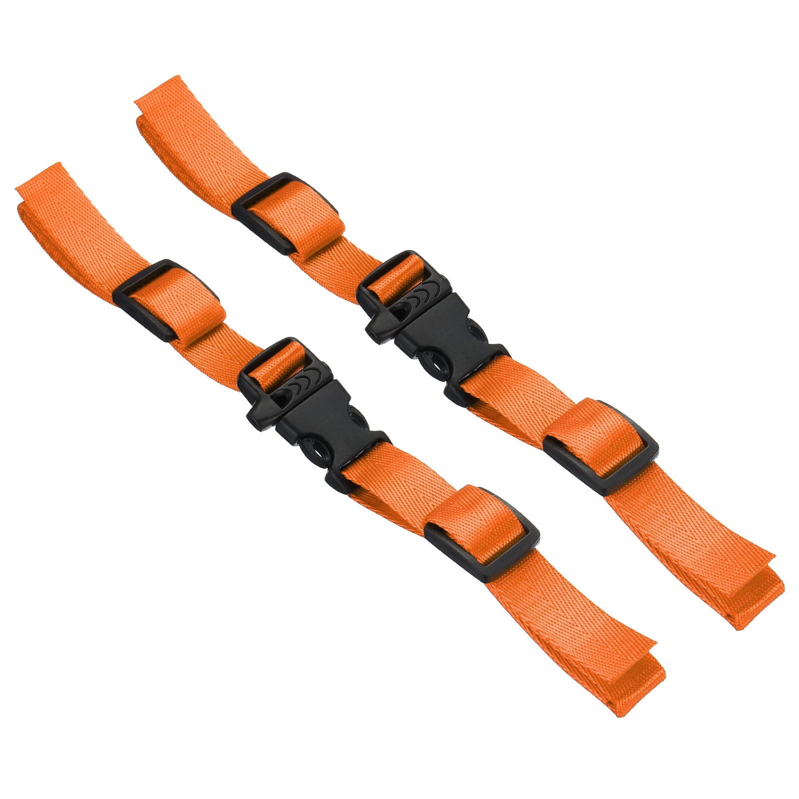 PATIKIL Backpcs Belt Strap 2pcs Nylon Webbing Adjustable Replacement Waist Strap with Quick-Release Buckle forpcs Backpcs Luggage Bags Orange