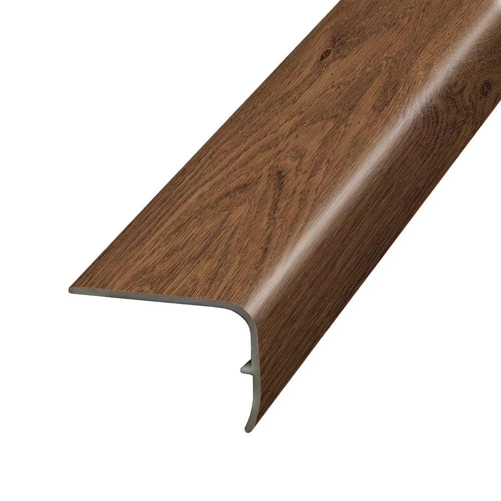 Project Source VSNPL-06206 1.88-Inches x 78.7-Inches x 1.32-Inches Tryian Prefinished Vinyl Overlap Stair Nosing