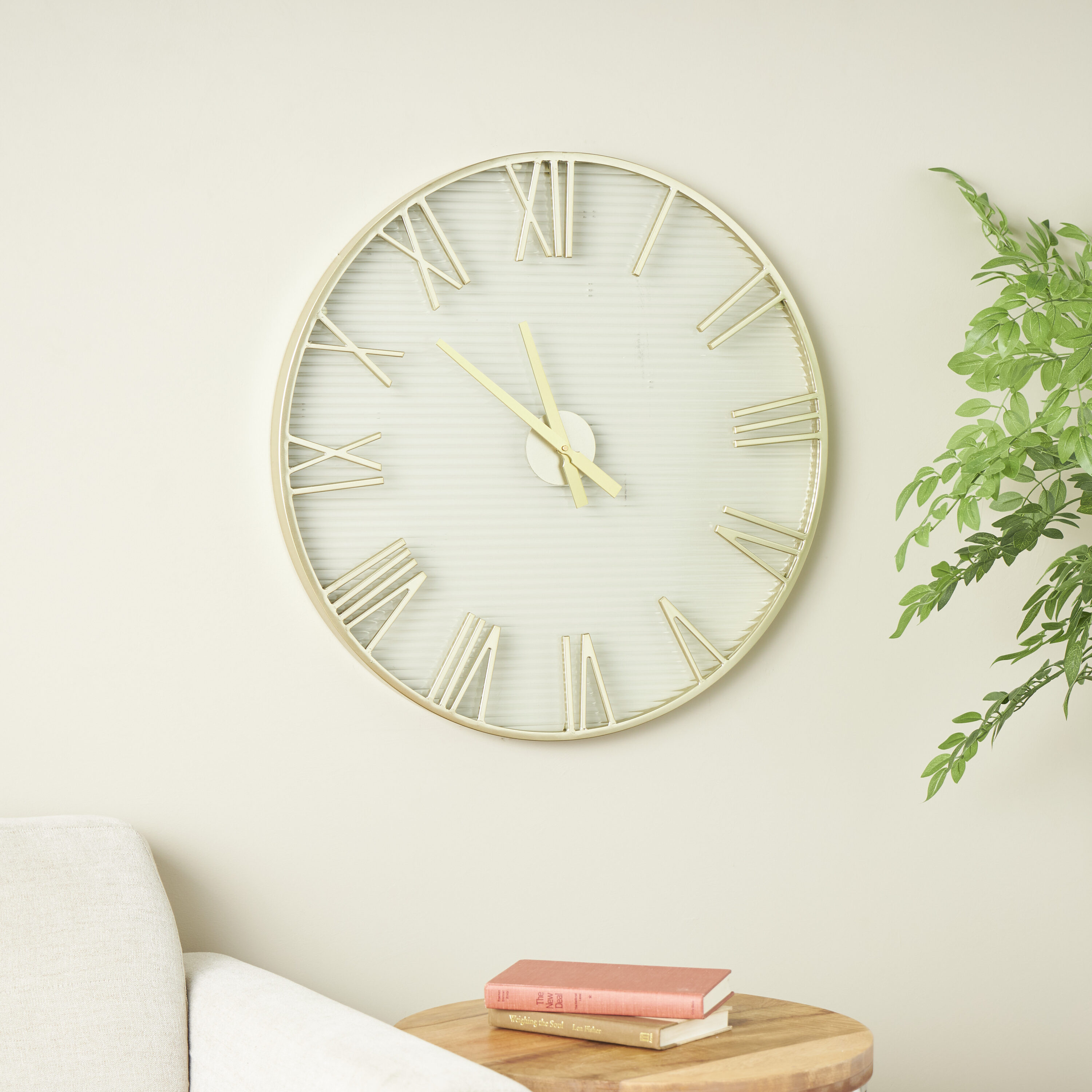 Grayson Lane 822147 Analog Round Wall Contemporary