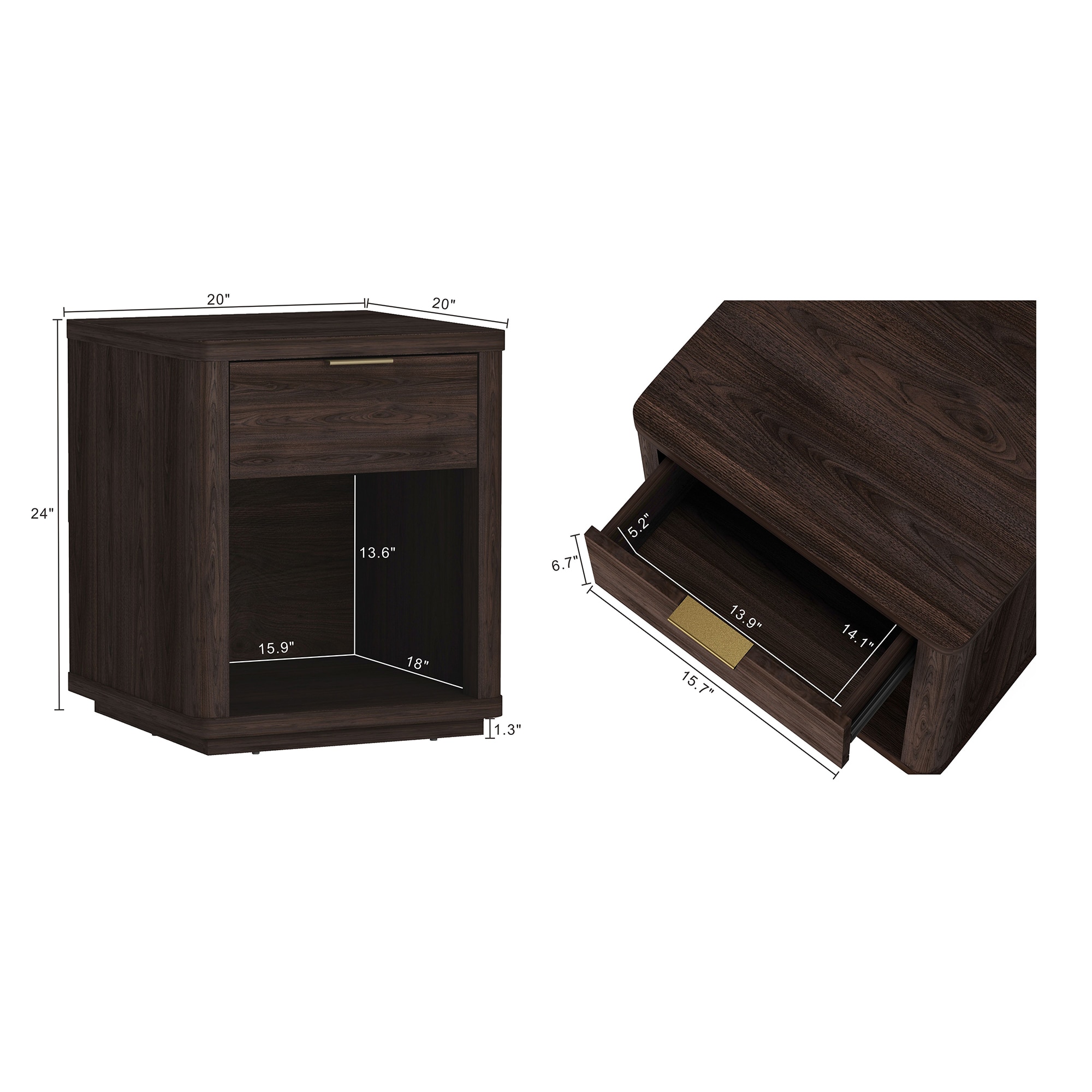 Manhattan Comfort NS011-BR nightstands - View #3