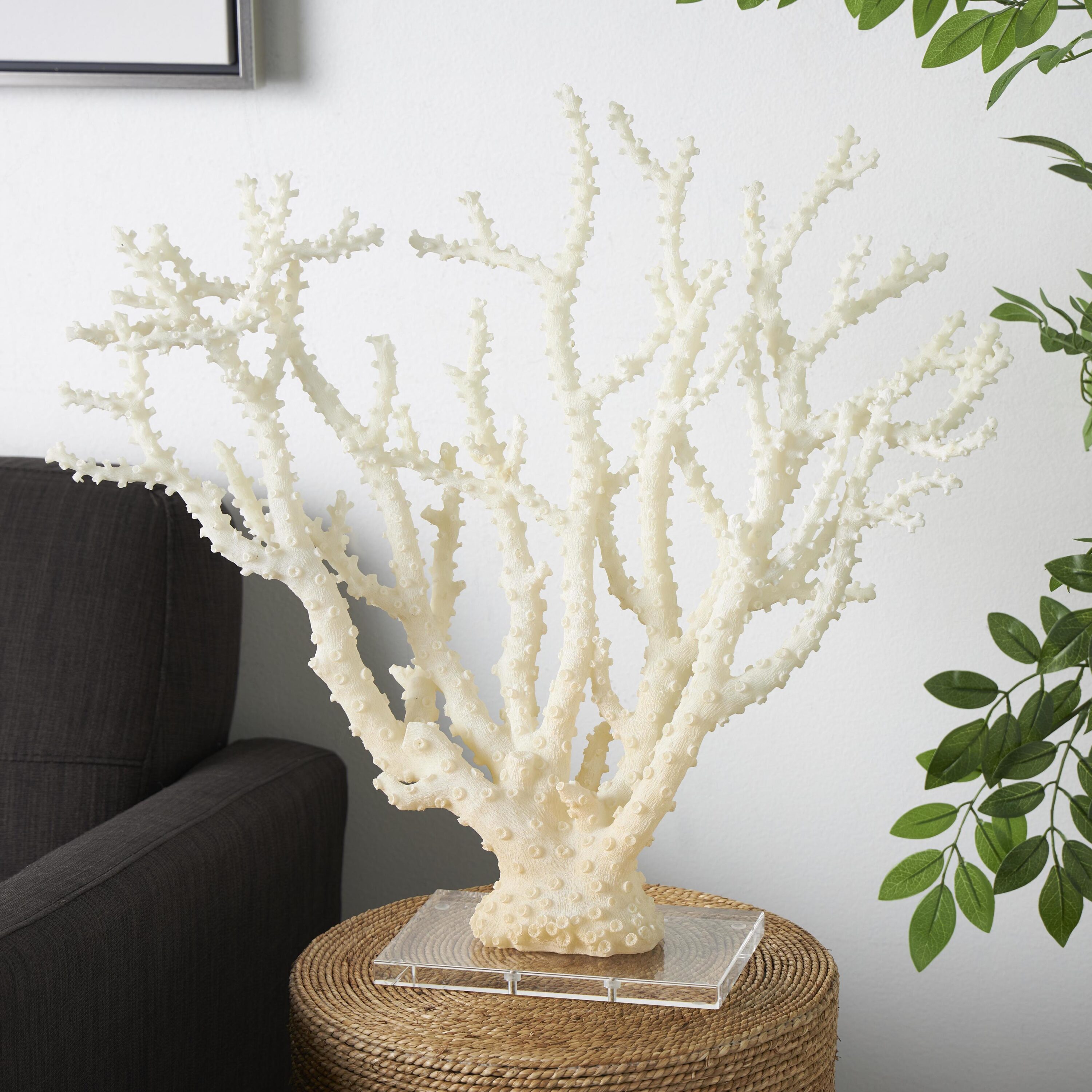 Grayson Lane 822078 Off-white Stone Coastal Sculpture