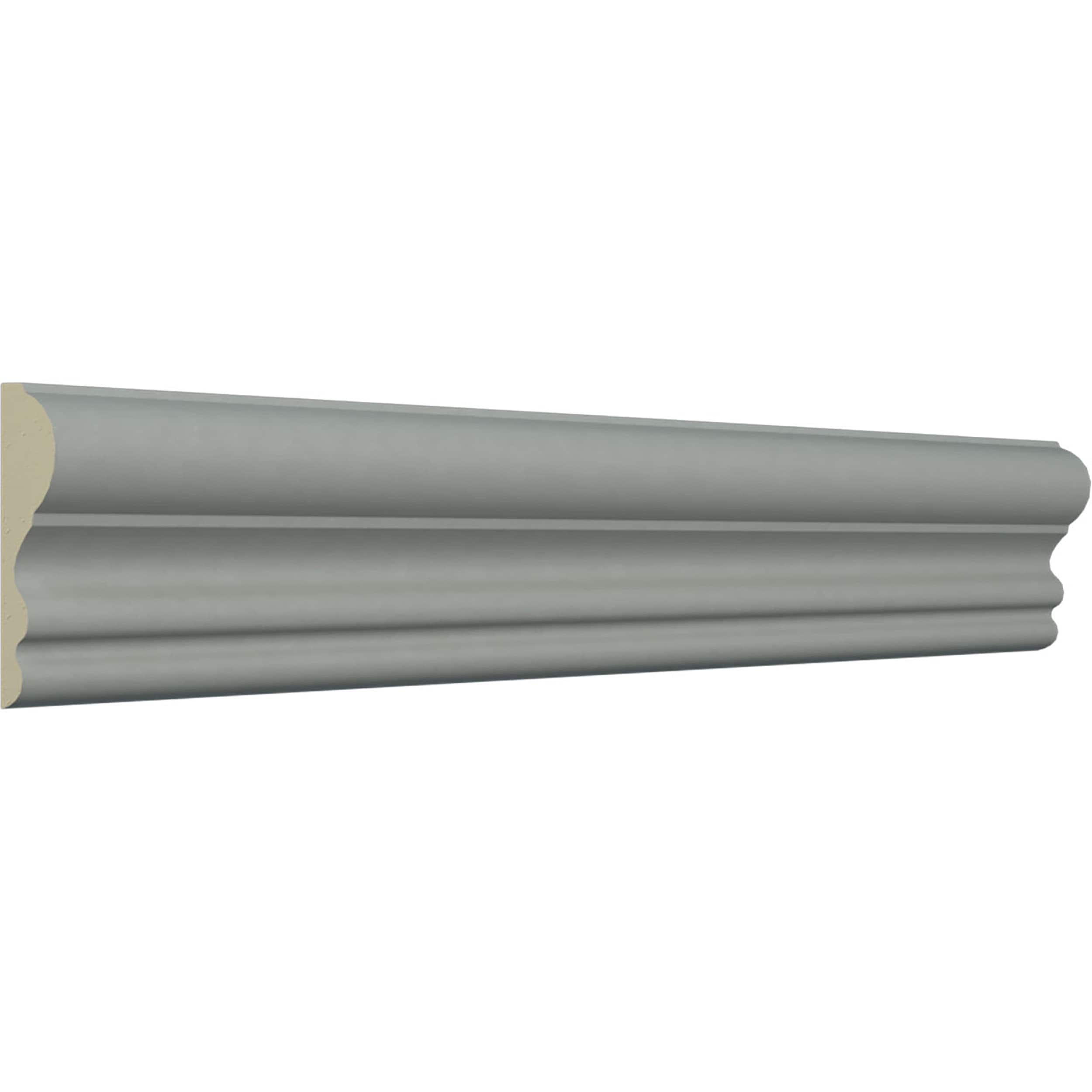 Gray Polyurethane Claremont Panel Moulding 94.5"