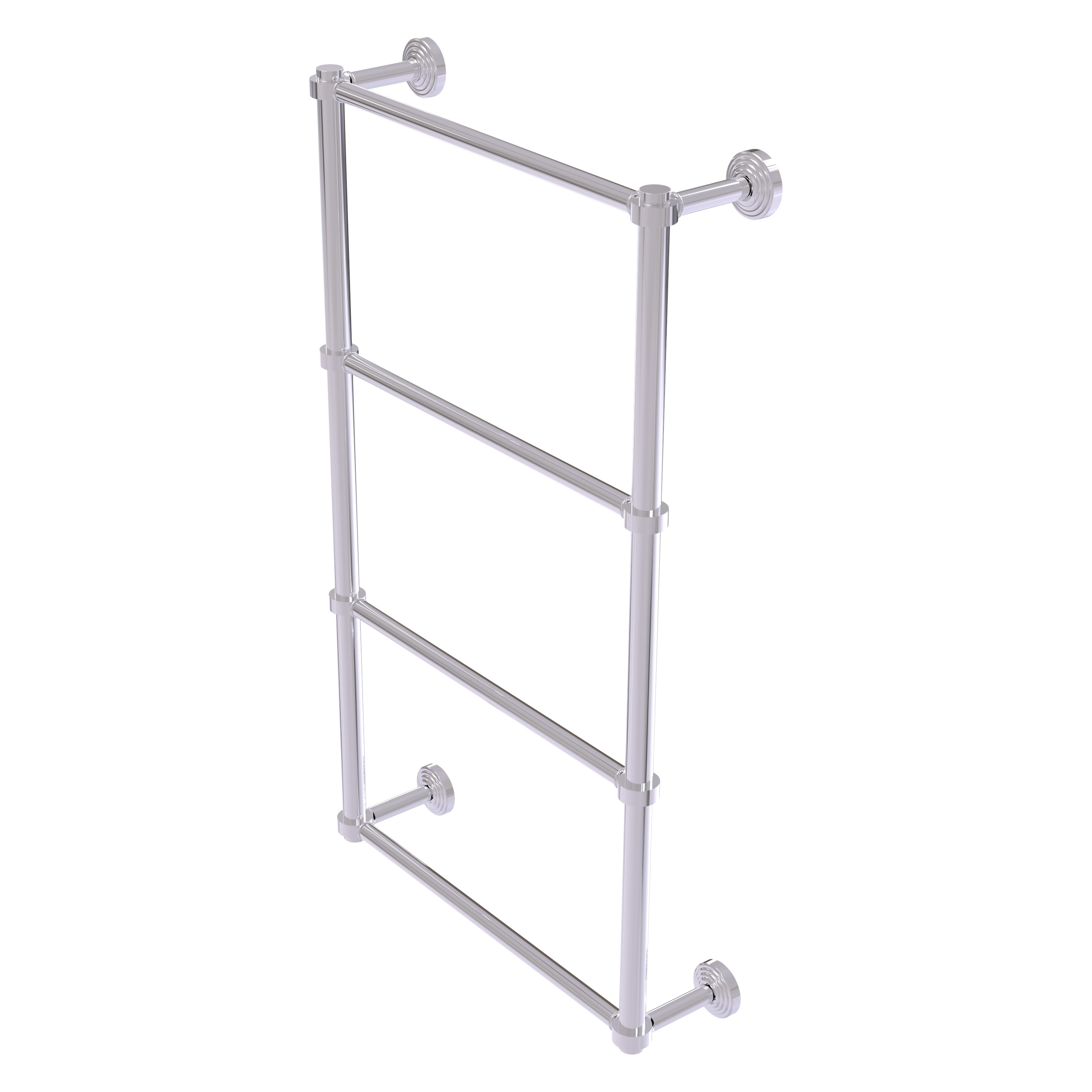 Allied Brass WP-28-36-PC Waverly Place 36-in double Polished Chrome Wall mount 4-tier Towel Bar