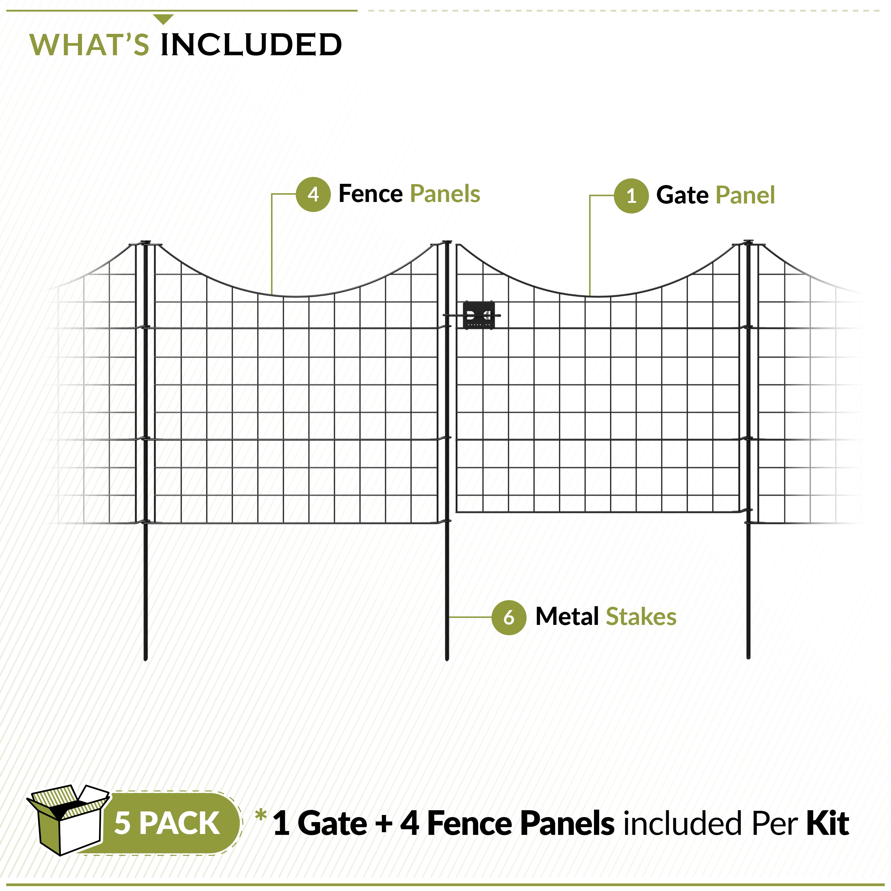 Zippity Outdoor Products 4 Panels 1 Gate 2-ft H x 2-ft W