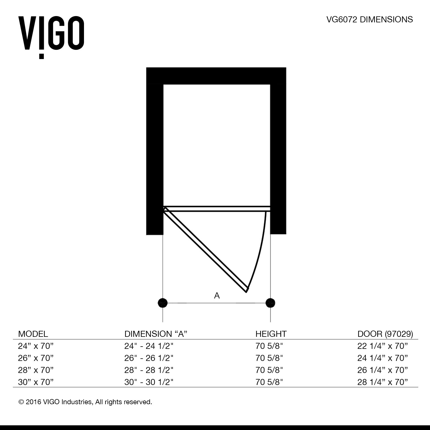 VIGO VG6072STCL24 Shower-Doors - View #11