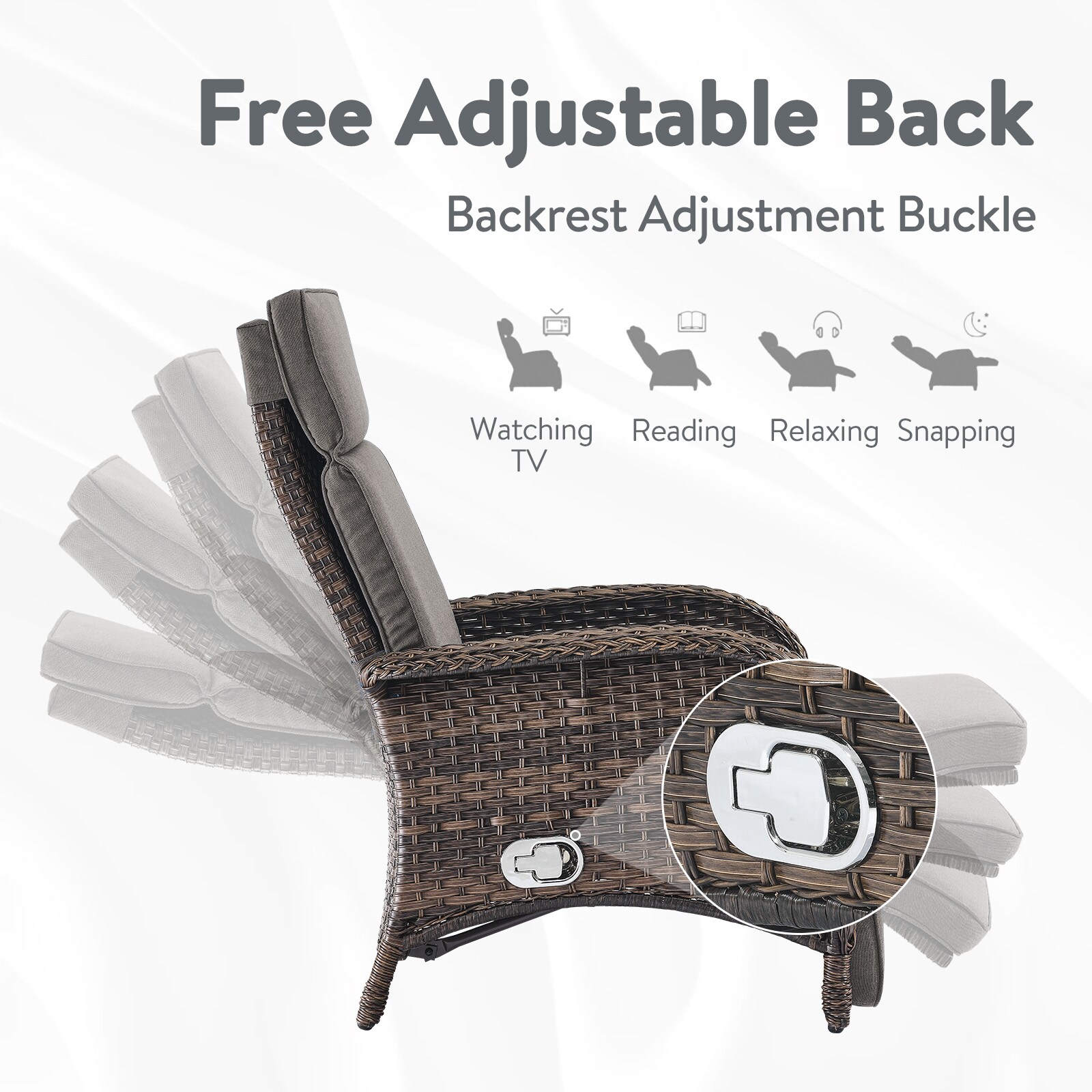 Jeehope PAKWBR150150-3 Patio-Conversation-Sets - View #7