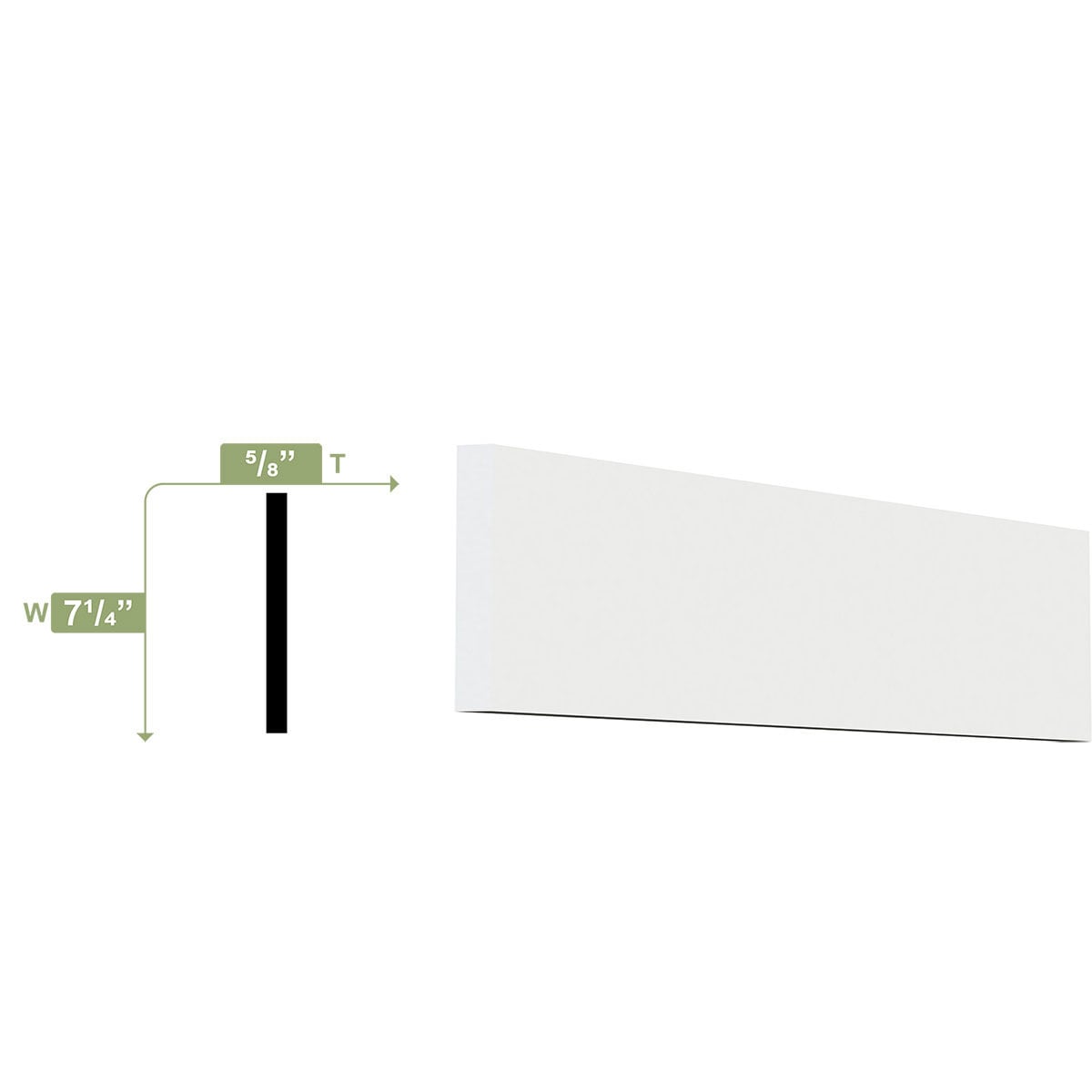 Ekena Millwork S4S58X8X96SWPV Window-Door-Casings - View #2