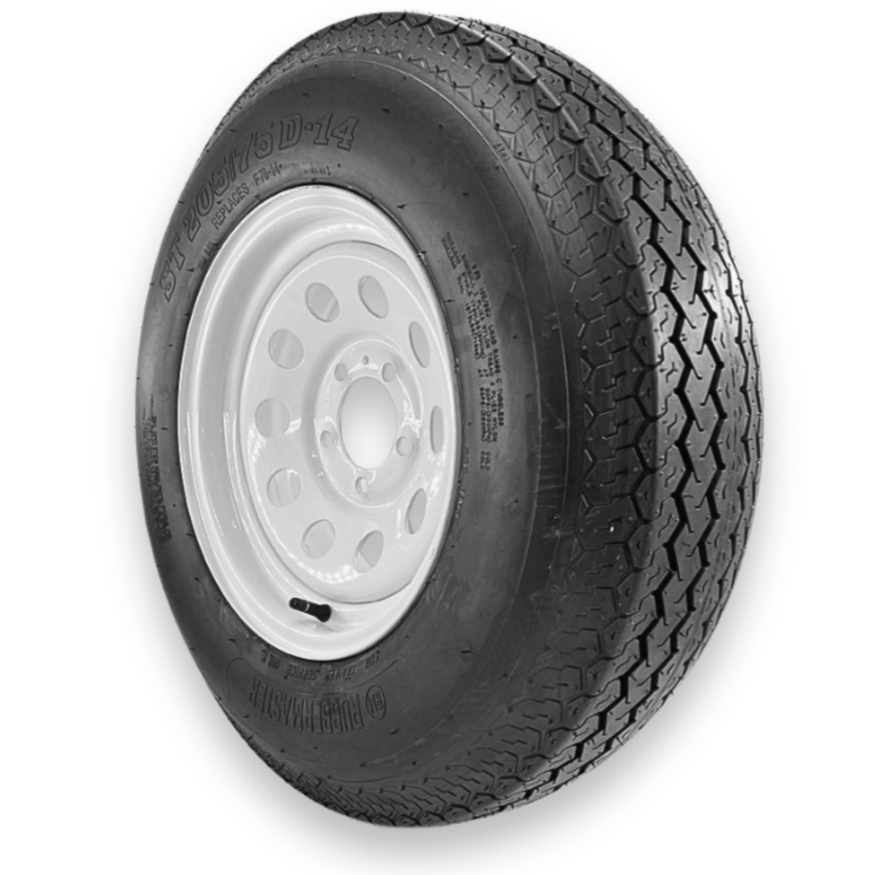 RubberMaster Rubbermaster F78-14 (st205/75d14) 6 Ply Highway Rib Tire ...