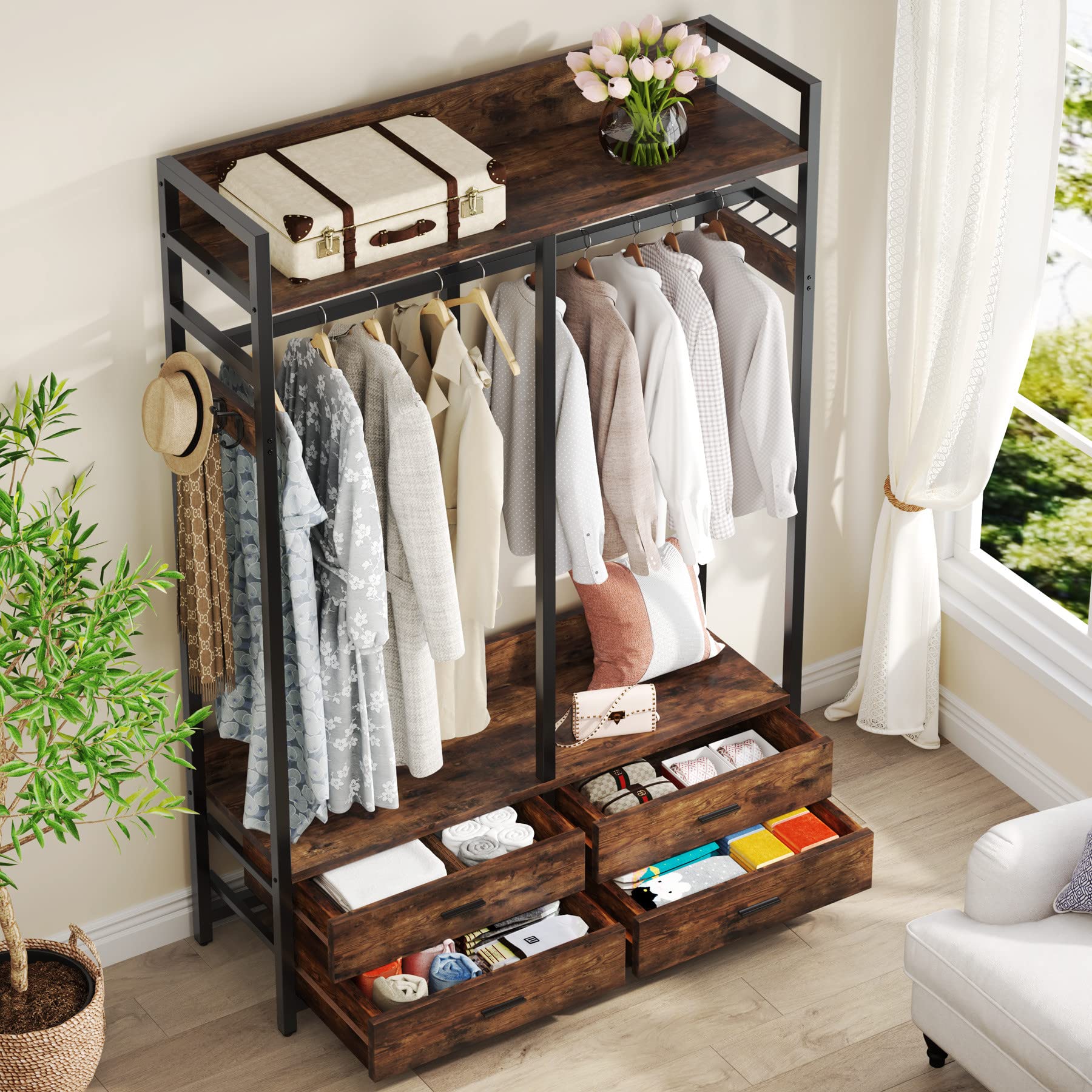 Tribesigns HOGA-F1630 Wood-Closet-Kits - View #6