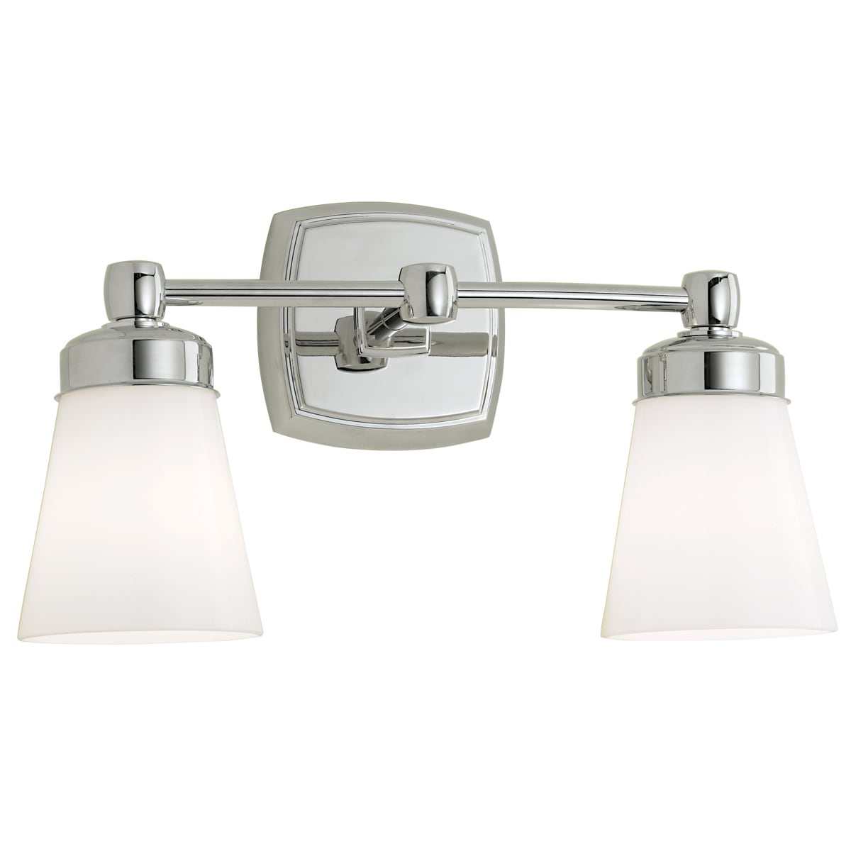 Norwell Lighting 8932-CH-SO Soft Square 15.75-in 2 -Light Chrome Transitional Vanity light