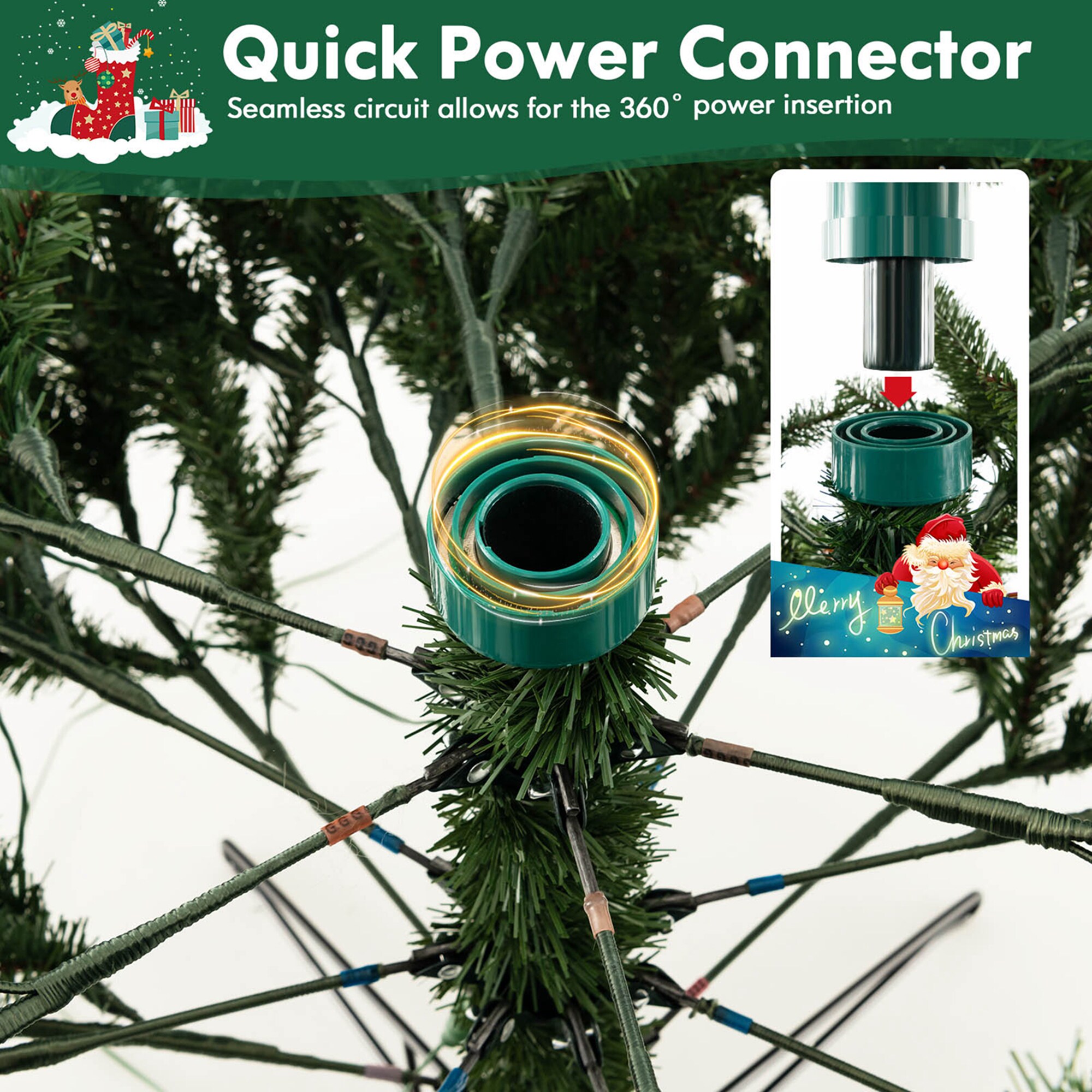 Costway LWS00767 Artificial-Christmas-Trees - View #6