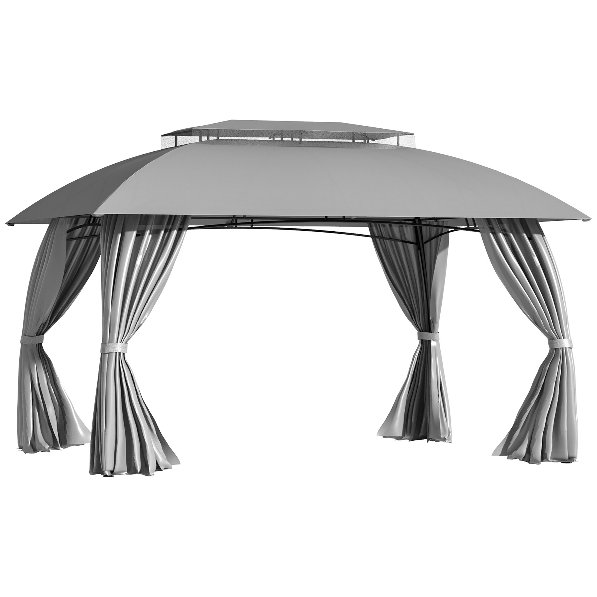 Kahomvis AOS-QP109-539 13-ft x 10-ft Gray Rectangle Semi-permanent Soft top Roof