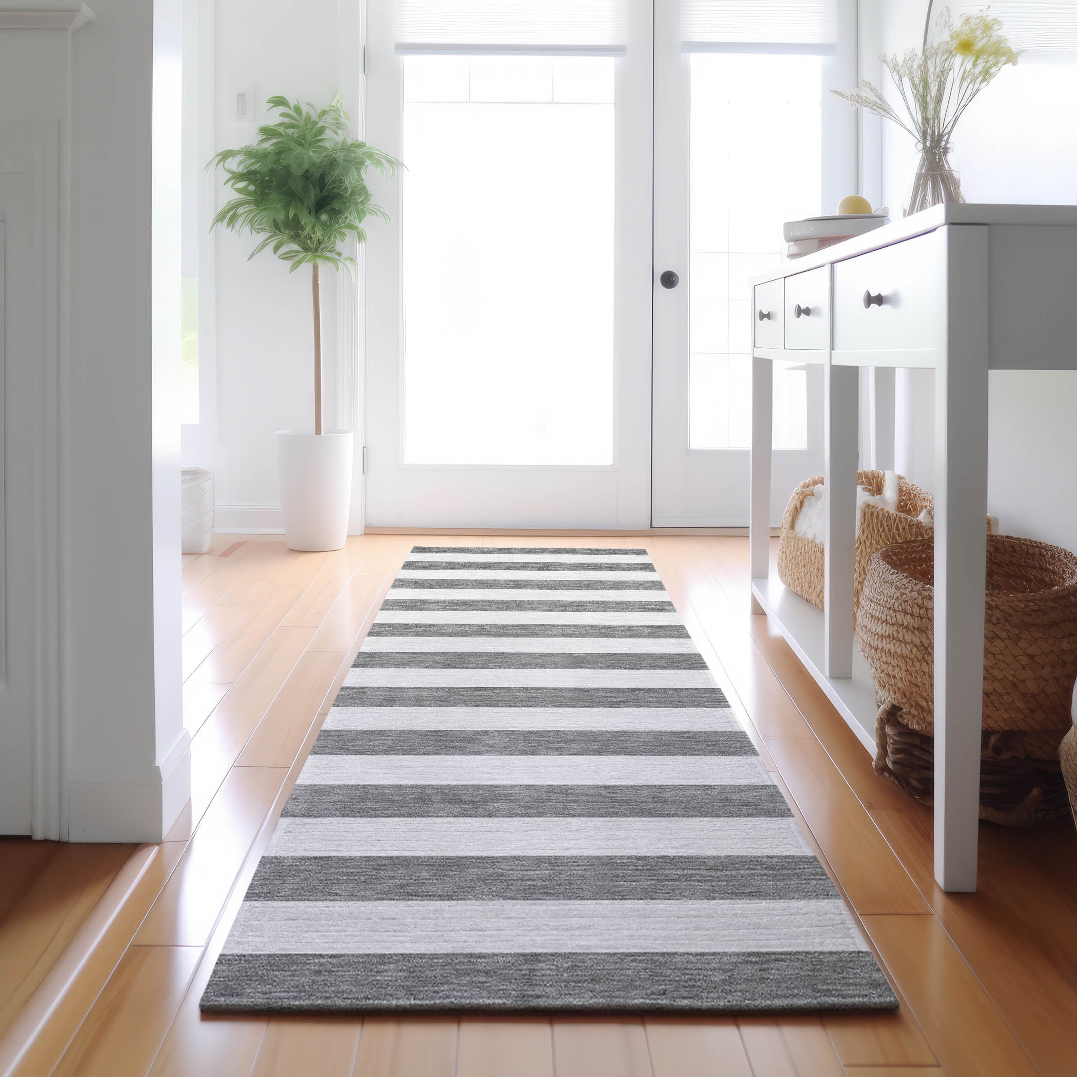 Addison Rugs AMF504GE3X5 Mayfield AMF504GE 3 x 5 (ft) Loomed Polyester Green Rectangular Indoor Abstract Machine washable Area rug