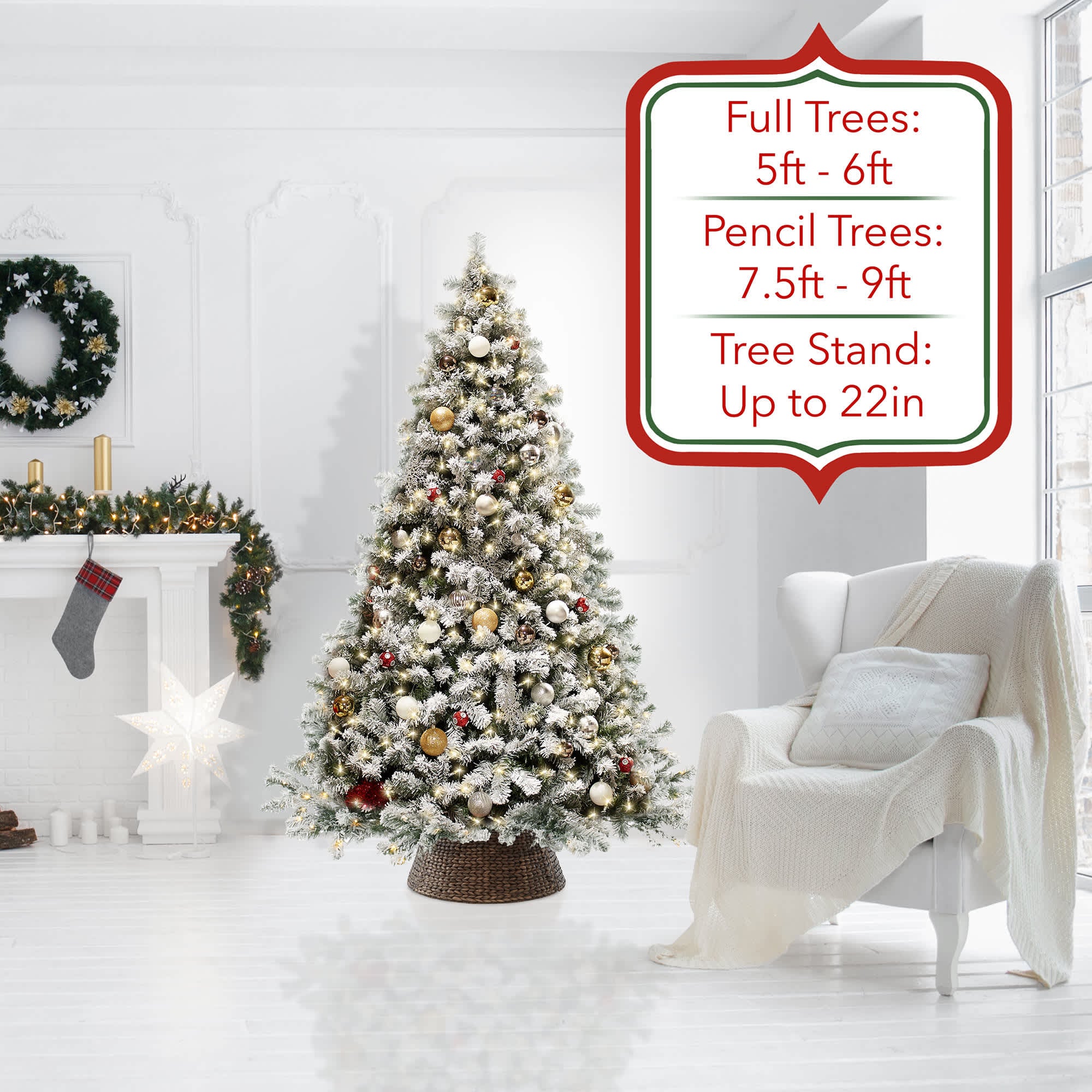 Casafield SZN-CLR-2418-BRN Tree-Skirts - View #2