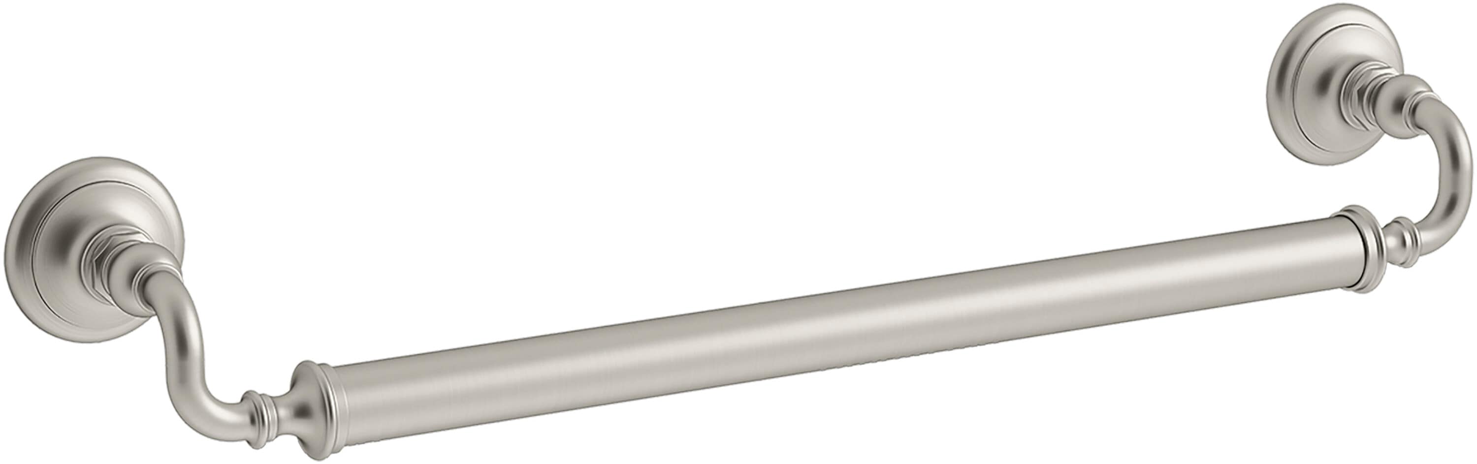 KOHLER K-25156-BN Artifacts 24-in Vibrant Brushed Nickel Wall mount Grab Bar ( 300-lb Weight Capacity )