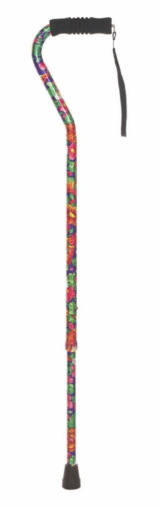 Essential Medical Supply W1344P 38-in Adjustable Height Aluminum Offset Medical Walking Cane