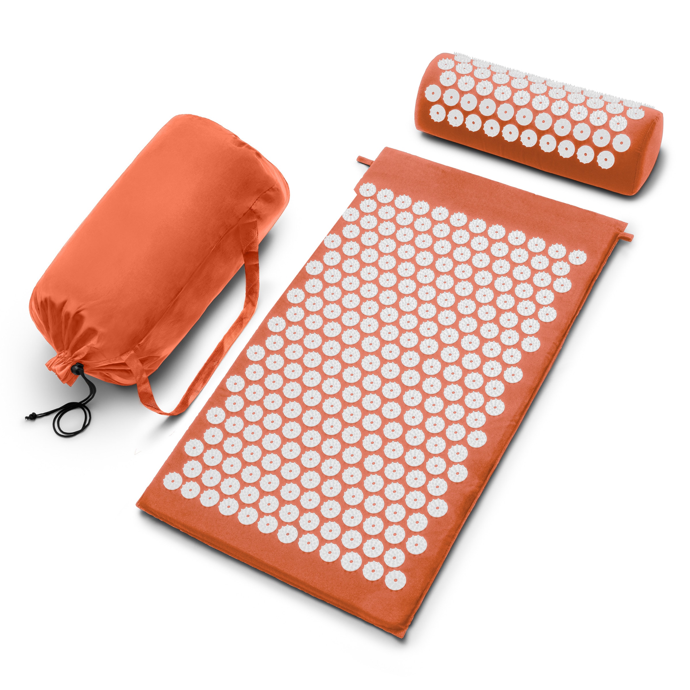 SORBUS  29 Inch Acupressure Mat Pillow and Carry Bag Set Helps with Stress Back and Neck Pain Great for Muscle Relaxation Sciatica and Meditation