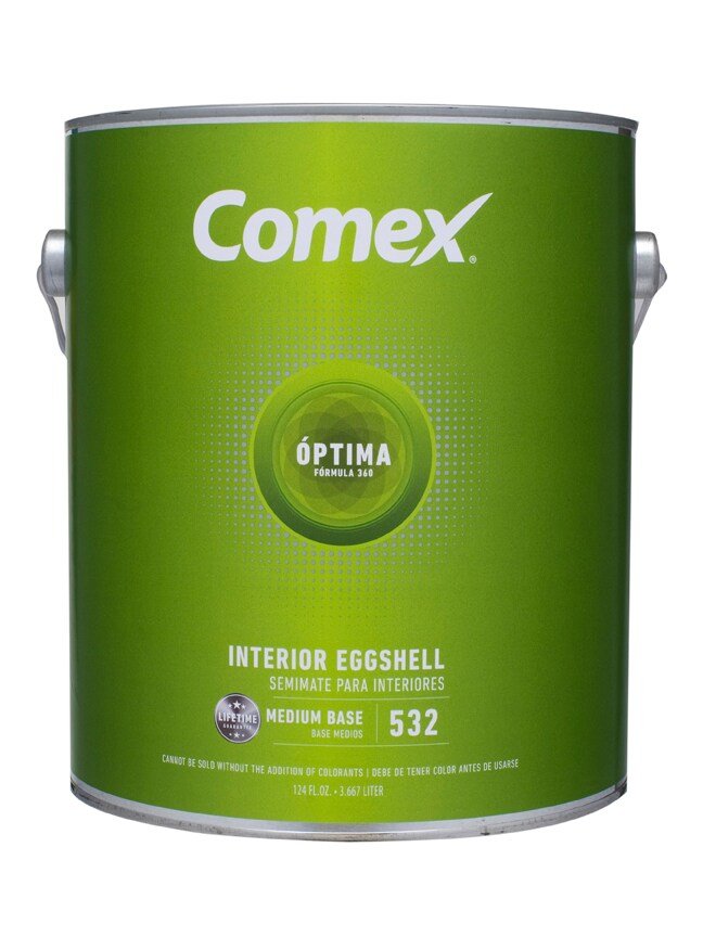 Comex Eggshell White (Medium Base) Tintable Latex Interior Paint (1-Gallon)  at 