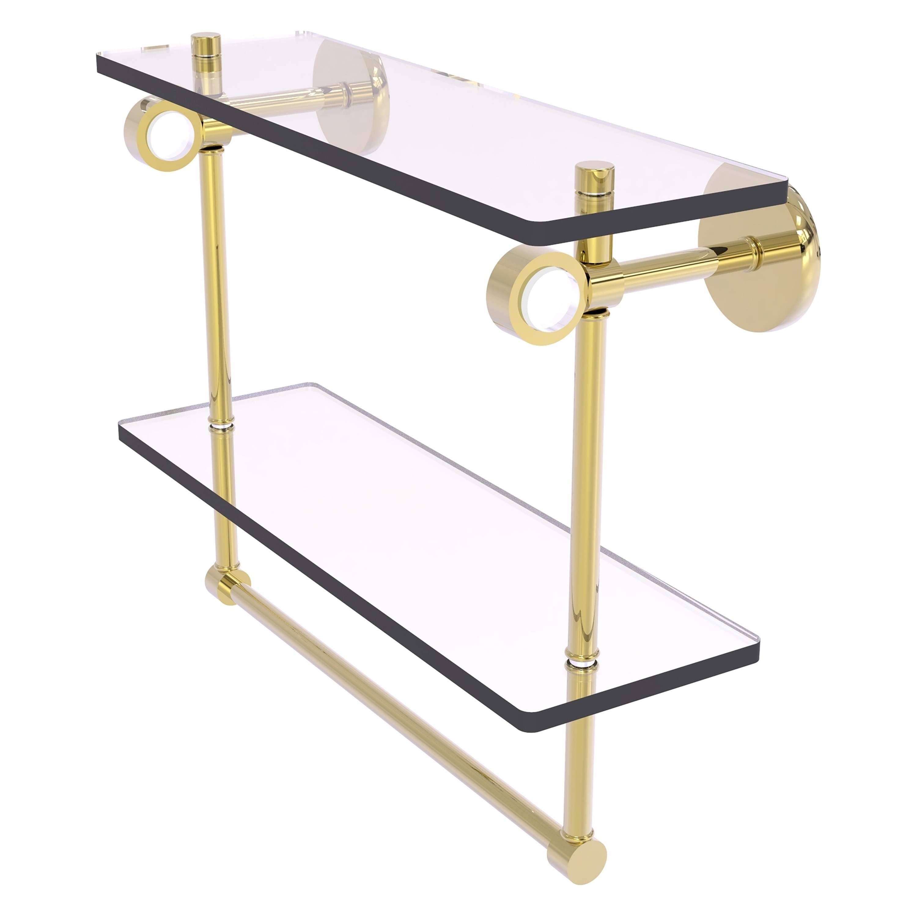 Gold Color Brass Corner Shower Caddy 2 Tier Bath Storage Shelf Rack Basket