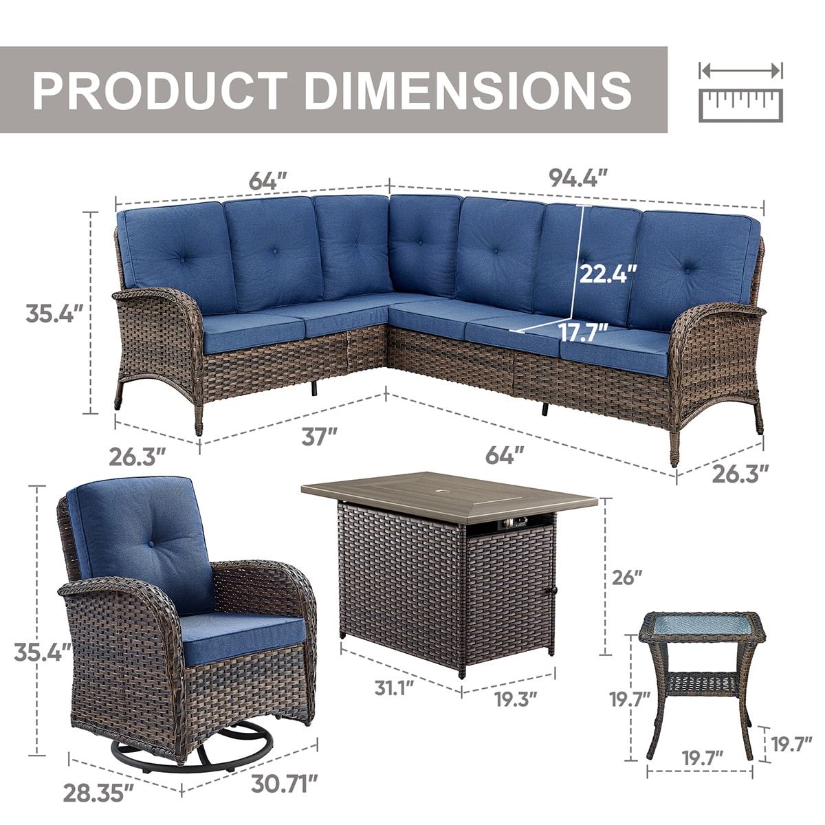 Rilyson FS130144085-1 Patio-Conversation-Sets - View #14