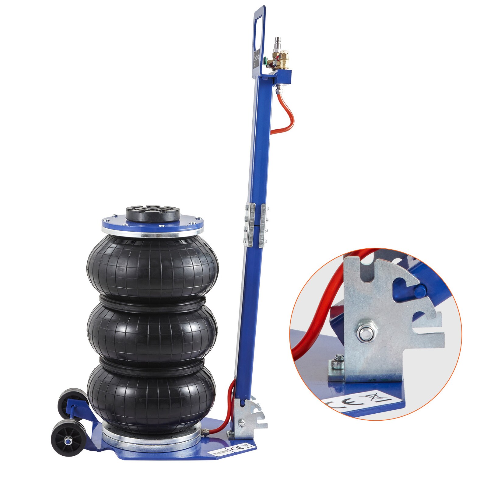 VEVOR QNQJDDBSZB3T62XMUV0 Black 3-Ton Steel Air/Hydraulic Air lift
