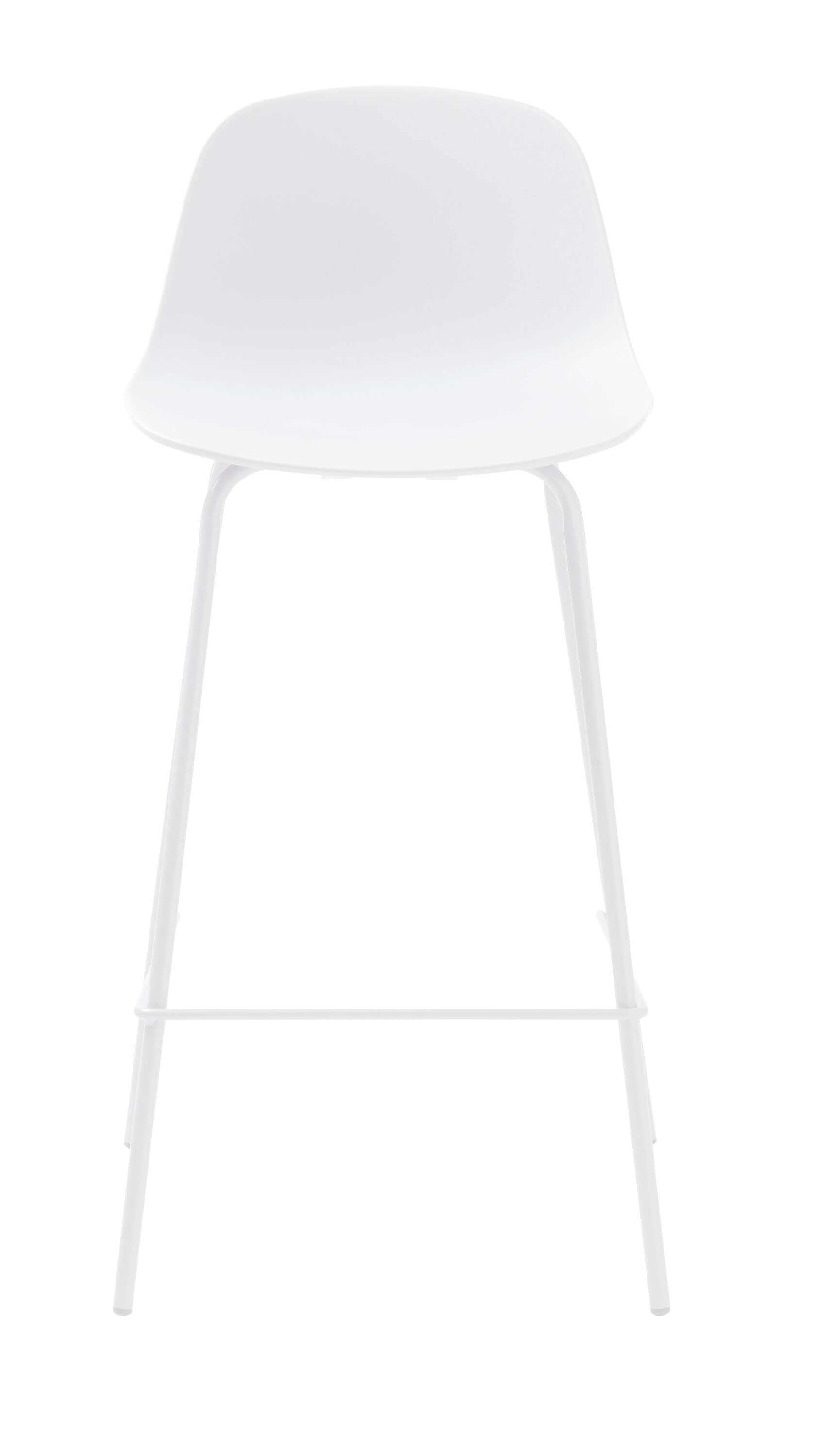  WT-4202-WH White 26.6-in H Counter height (24-in to 27-in) Bucket Seat Metal Back Bar Stool Back