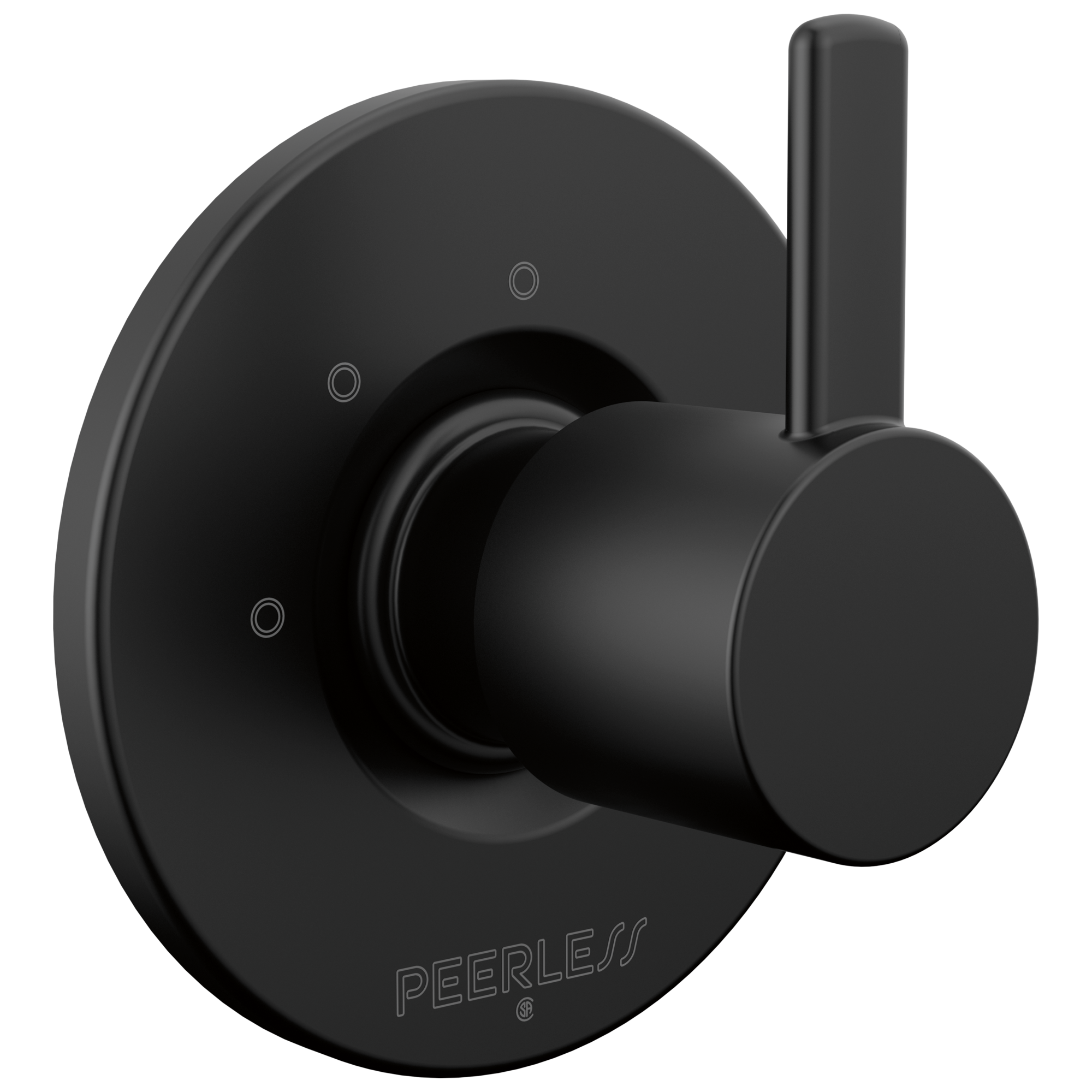 Peerless PTT14347-BL Precept Matte Black 2.625-Inches Universal Bathtub/Shower Diverter 0.5-Inches -ID
