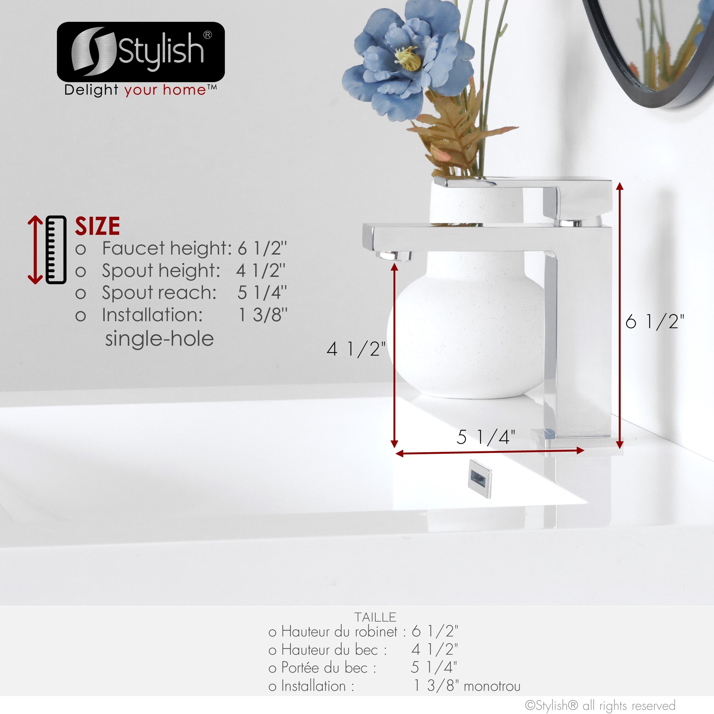 Stylish B-112C Lavatory-Faucets - View #10