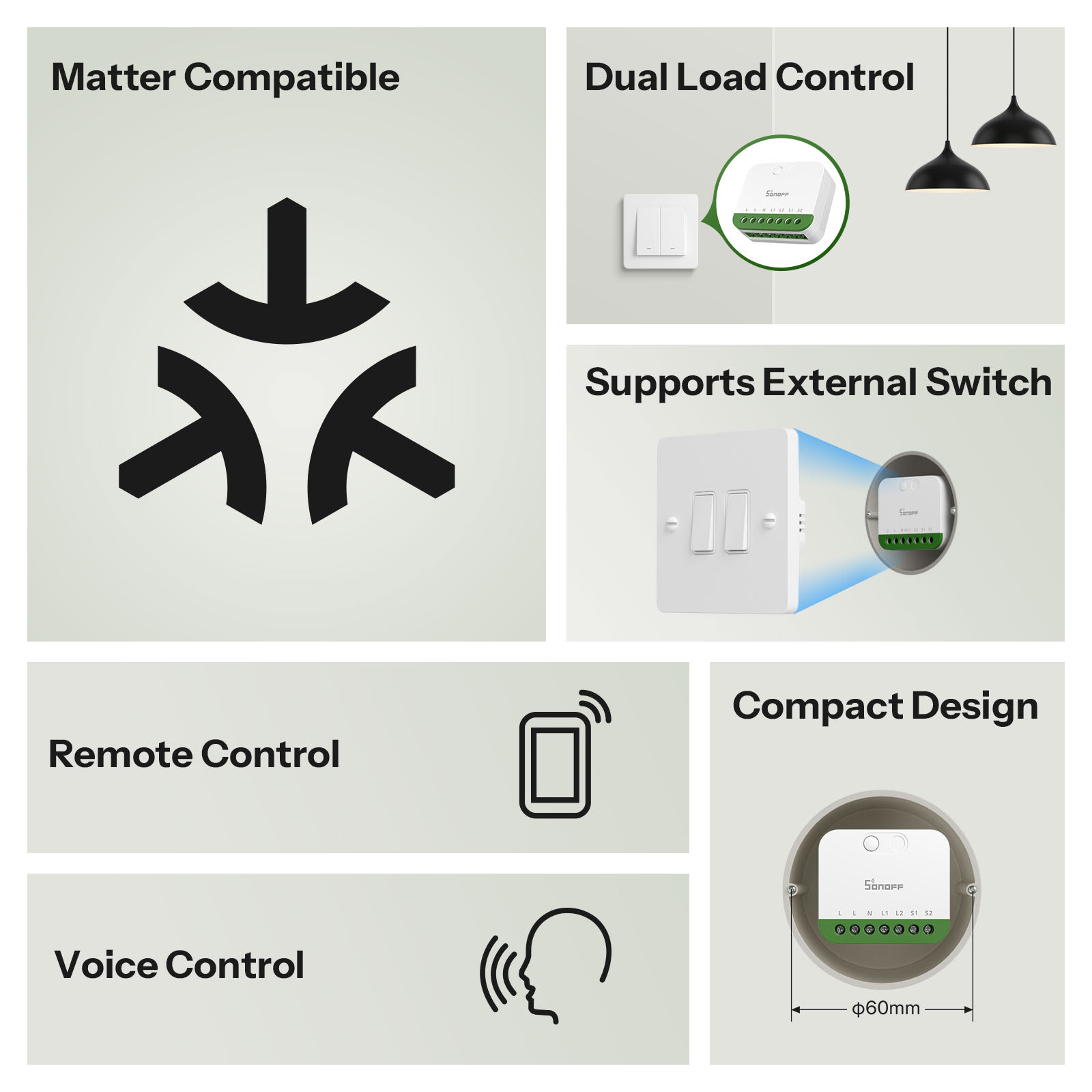 SONOFF MINI-2GS Lighting-Controls - View #3