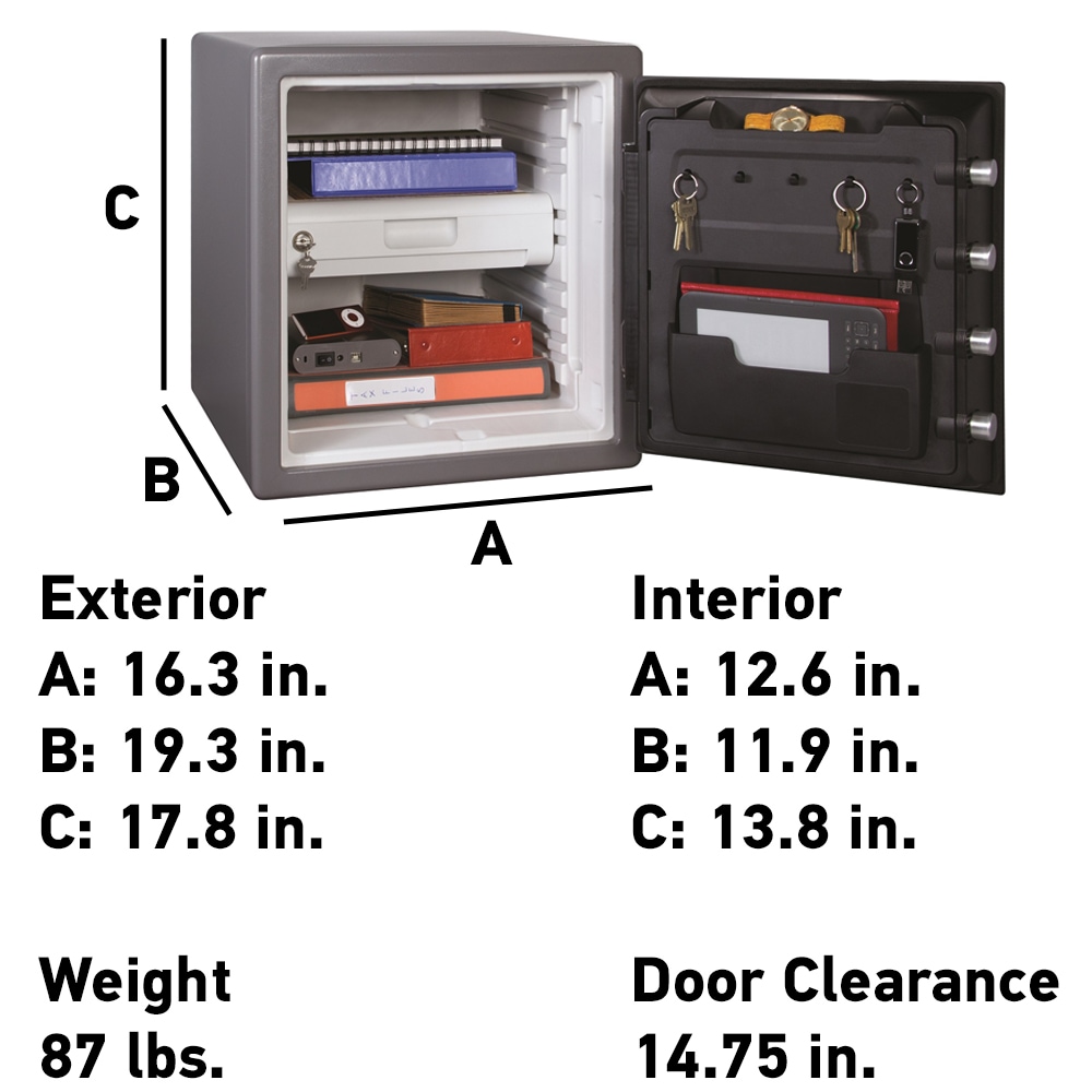 SentrySafe 1.23-cu ft Fireproof and Waterproof Floor Safe with  Electronic/Keypad Lock