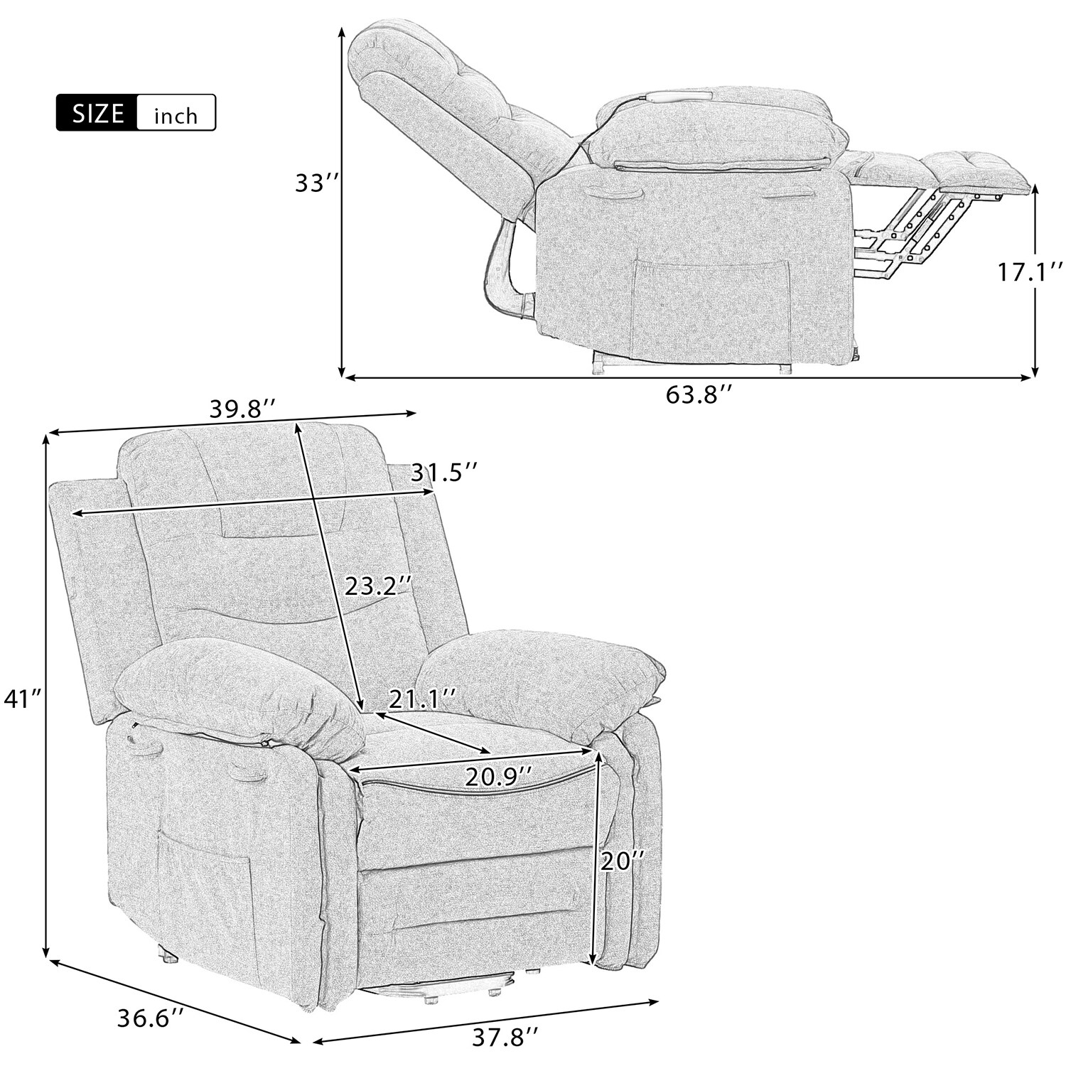 Mondawe MO-AA94736 recliners - View #19