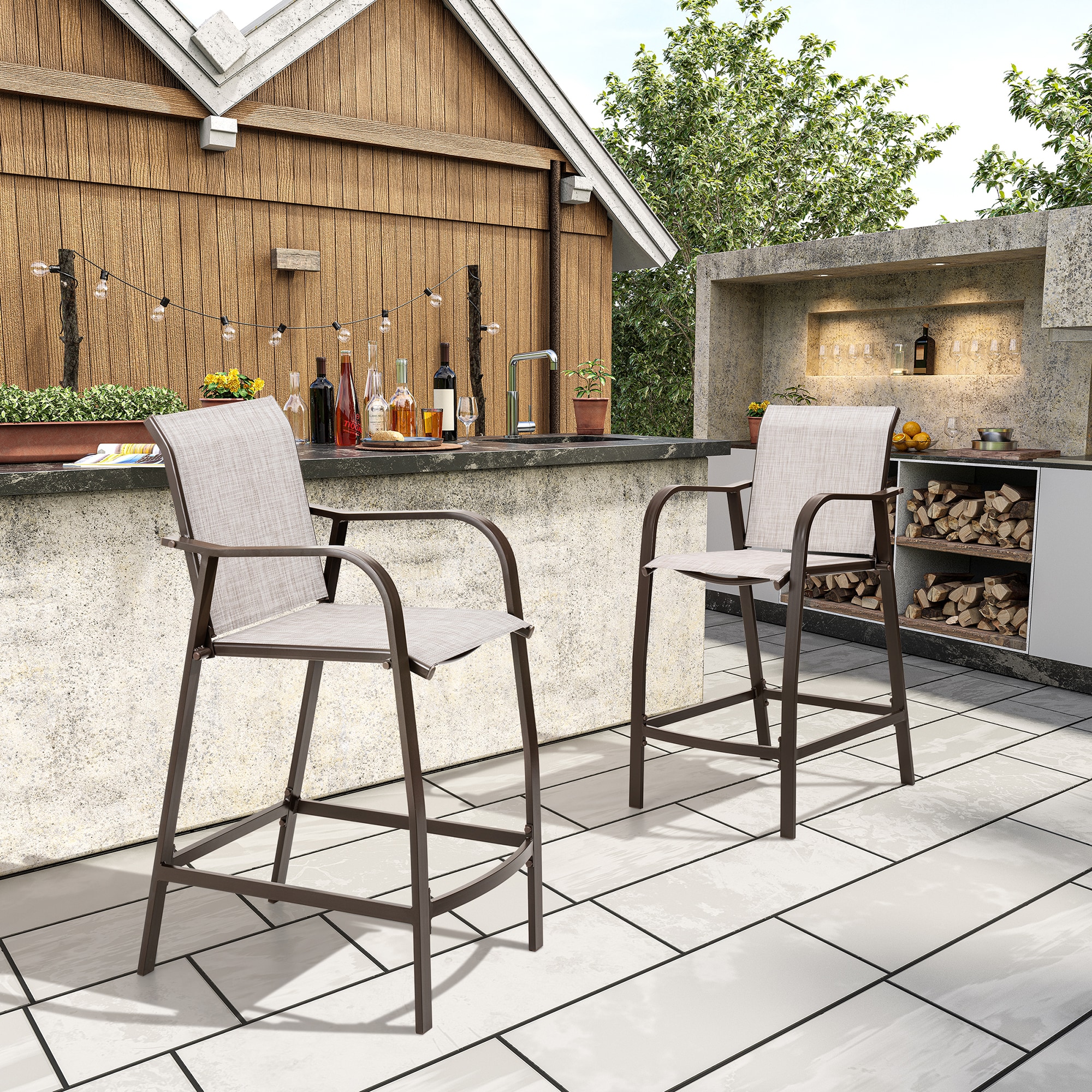 Crestlive Products CL-ST001BEI-2SET Patio-Chairs - View #11