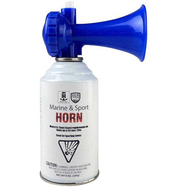 T-H Marine Marine Air Horn, 8 oz, White/Blue, USCG Approved, Ideal for  Sporting Events in the Safety Accessories department at