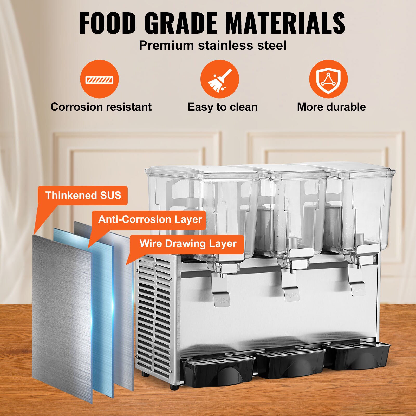 VEVOR SCDLYLJ12L3607330V1 Bev-Dispensers - View #4