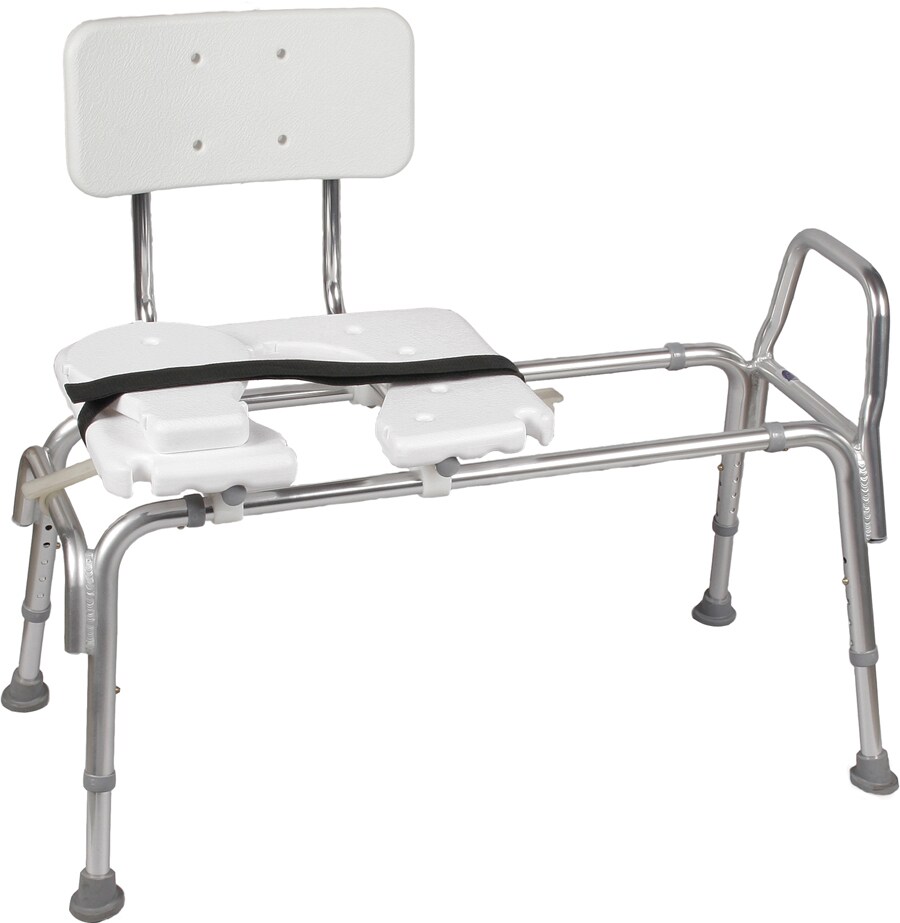 DMI White Plastic Freestanding Transfer Bench at Lowes