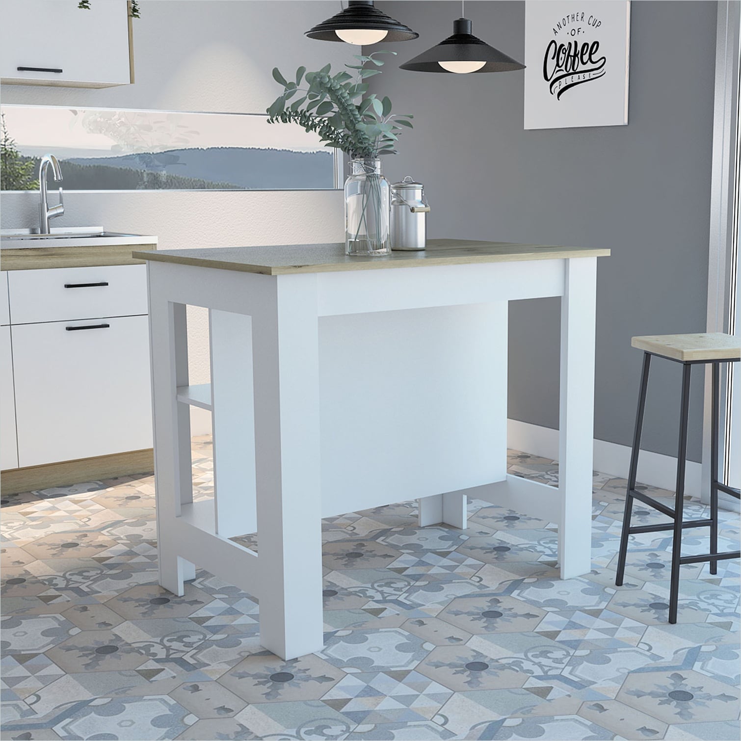 FlowLuxe P5PKJKSZXWHE Kitchen-Furniture - View #2