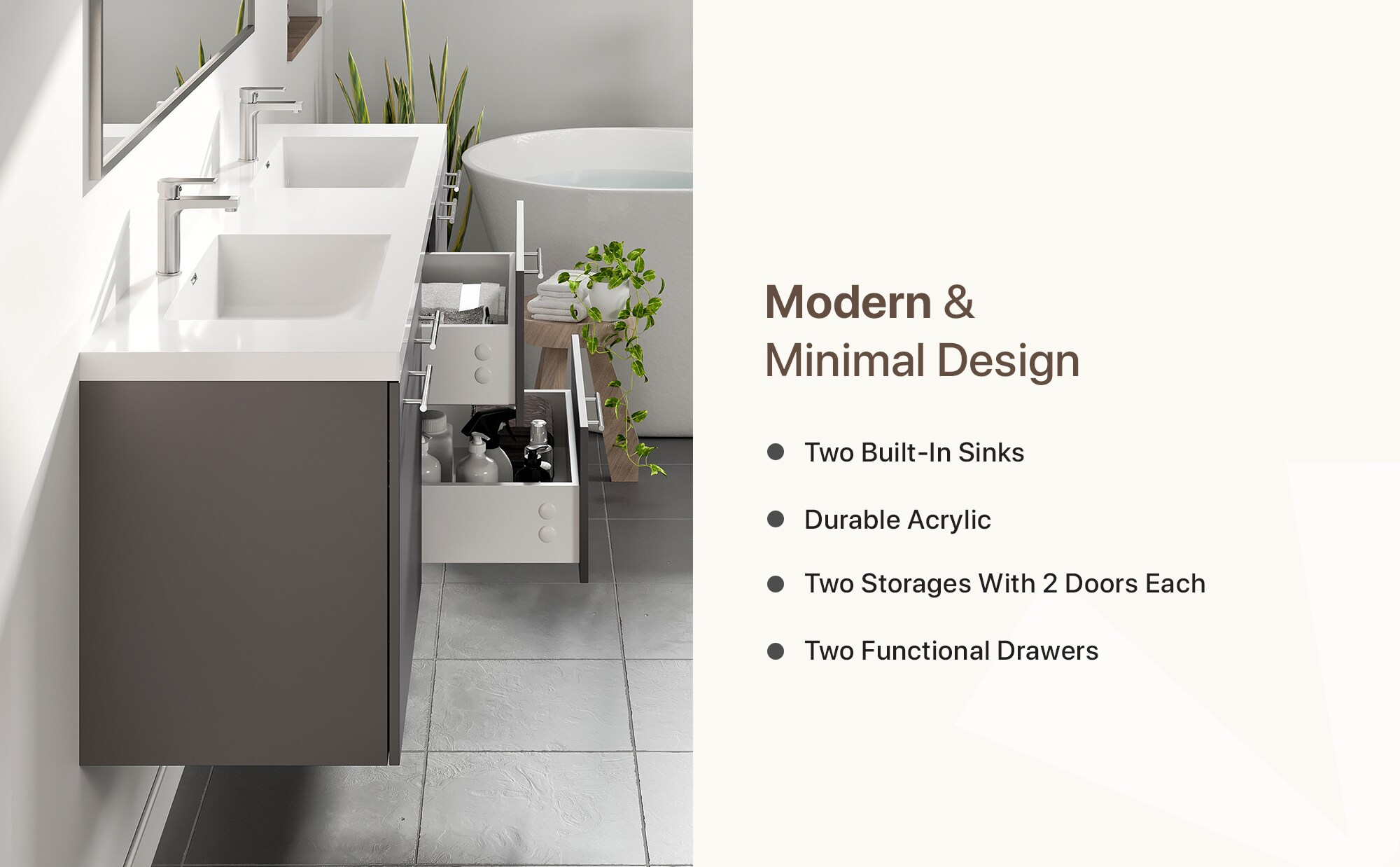 Eviva EVVN404-72GR Bath-Vanity-Combo - View #9