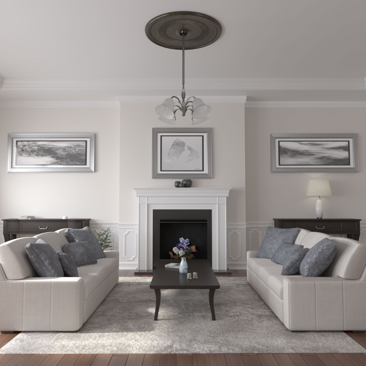 Ekena Millwork CM51NESHC Ceiling-Medallions - View #4