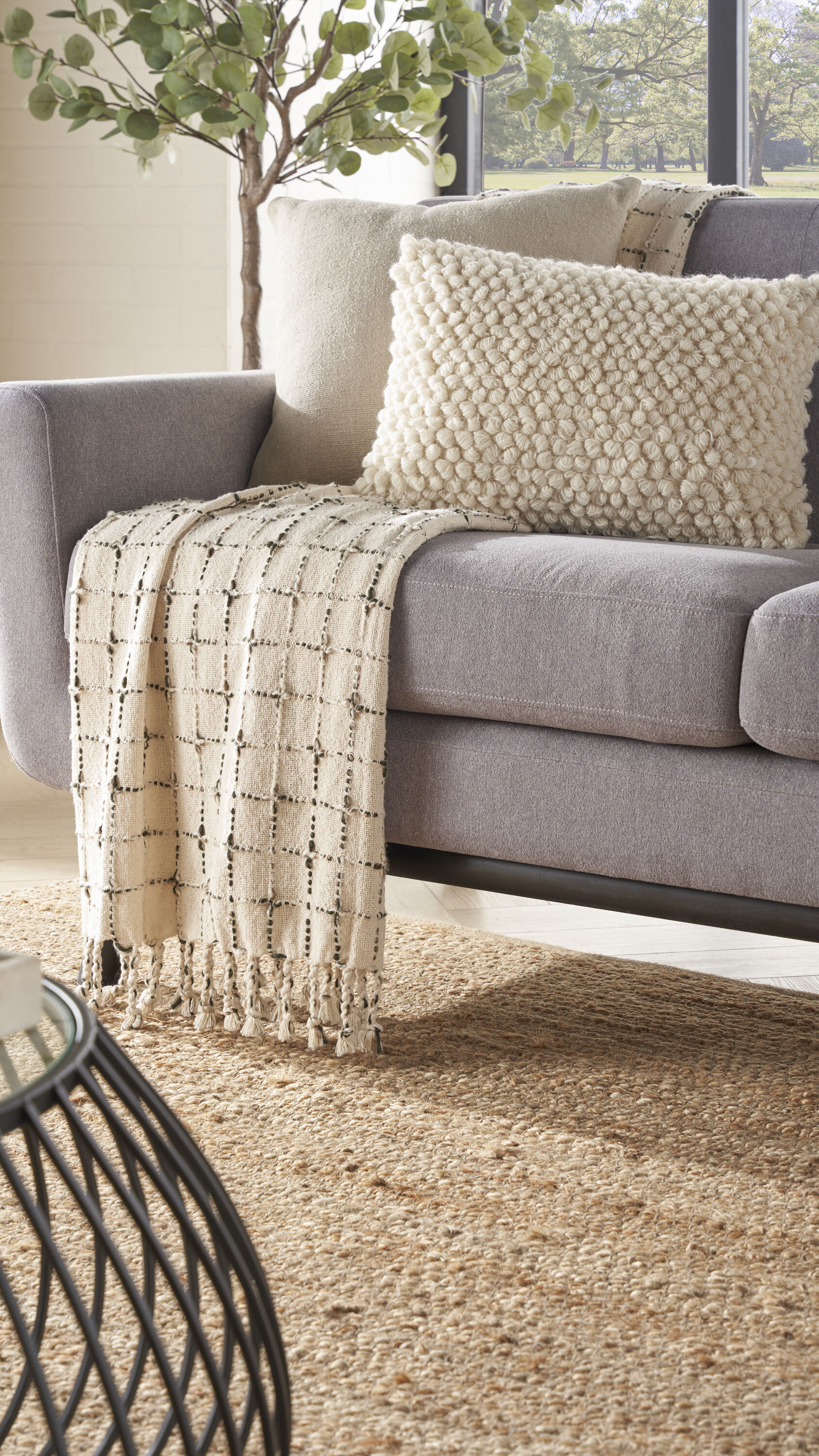 Natural Jute Flatwoven Square 8' x 8' Area Rug