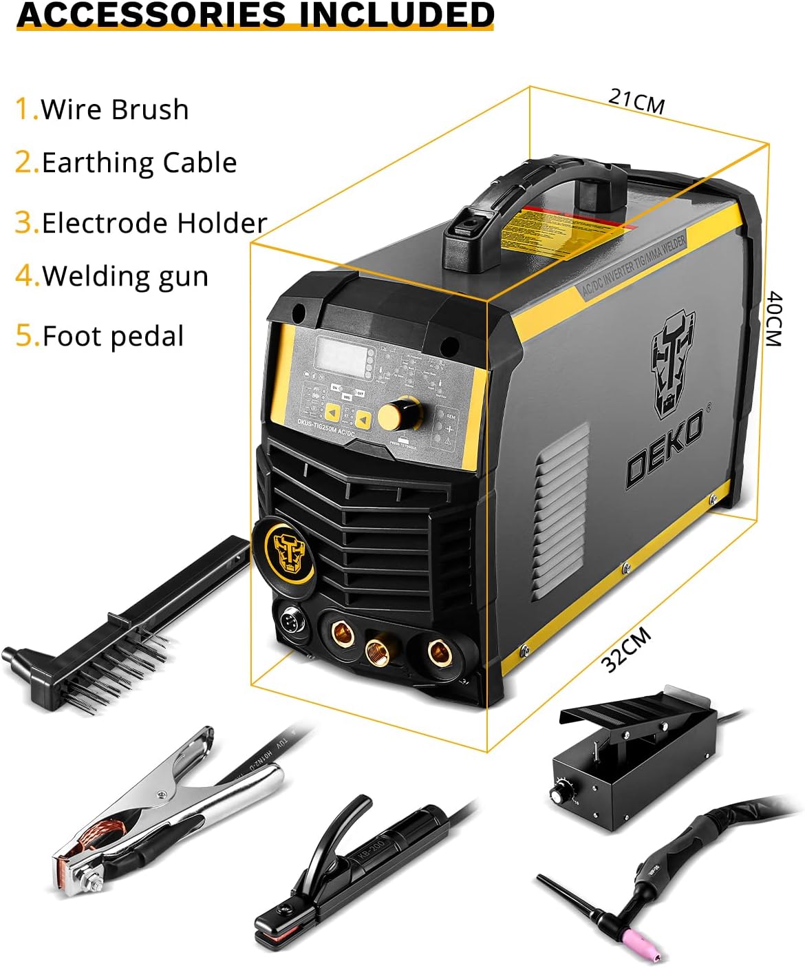 DEKO TIG-250M Engine-Driven-Welder-Generators - View #7