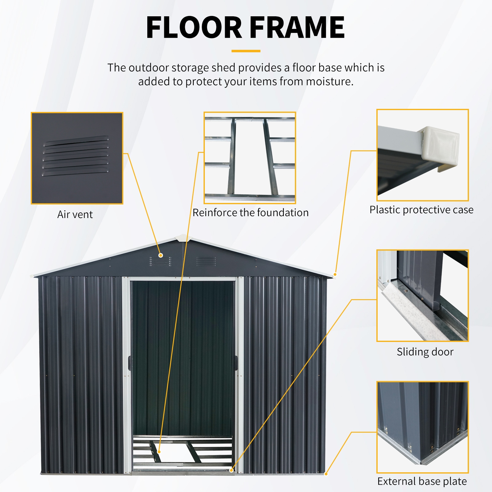 WELLFOR TWSG031-NA Metal-Storage-Buildings-Sheds - View #7