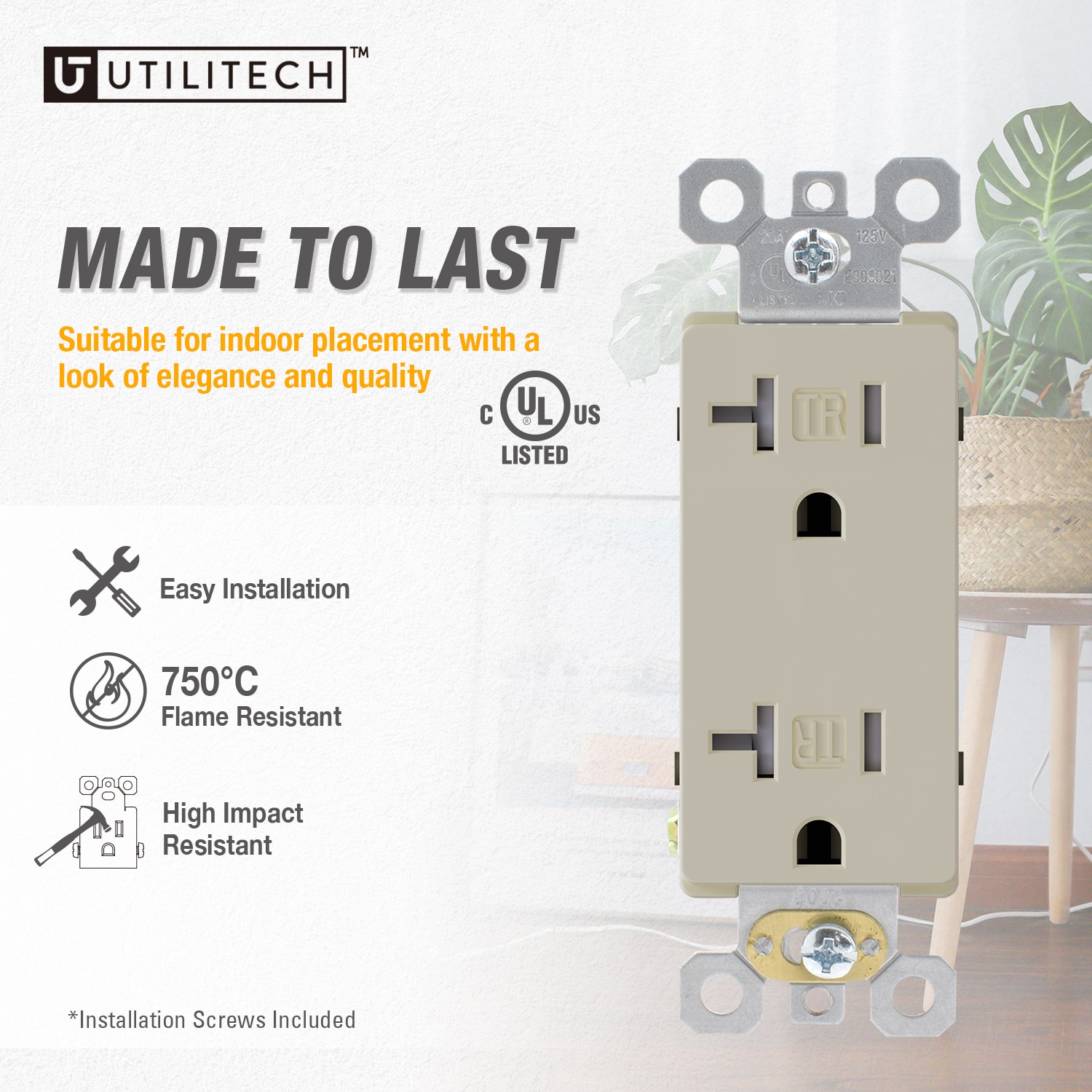 Utilitech 2008-LA10 receptacles - View #5