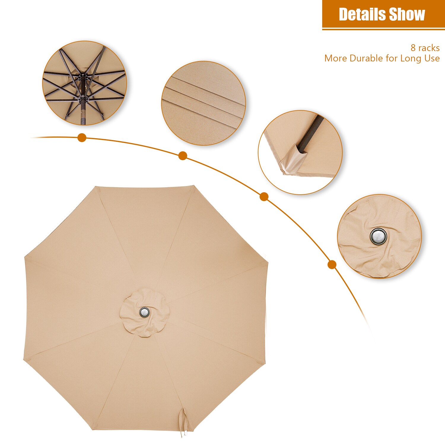 CASAINC WF-SM-043BG Umbrellas-2 - View #5